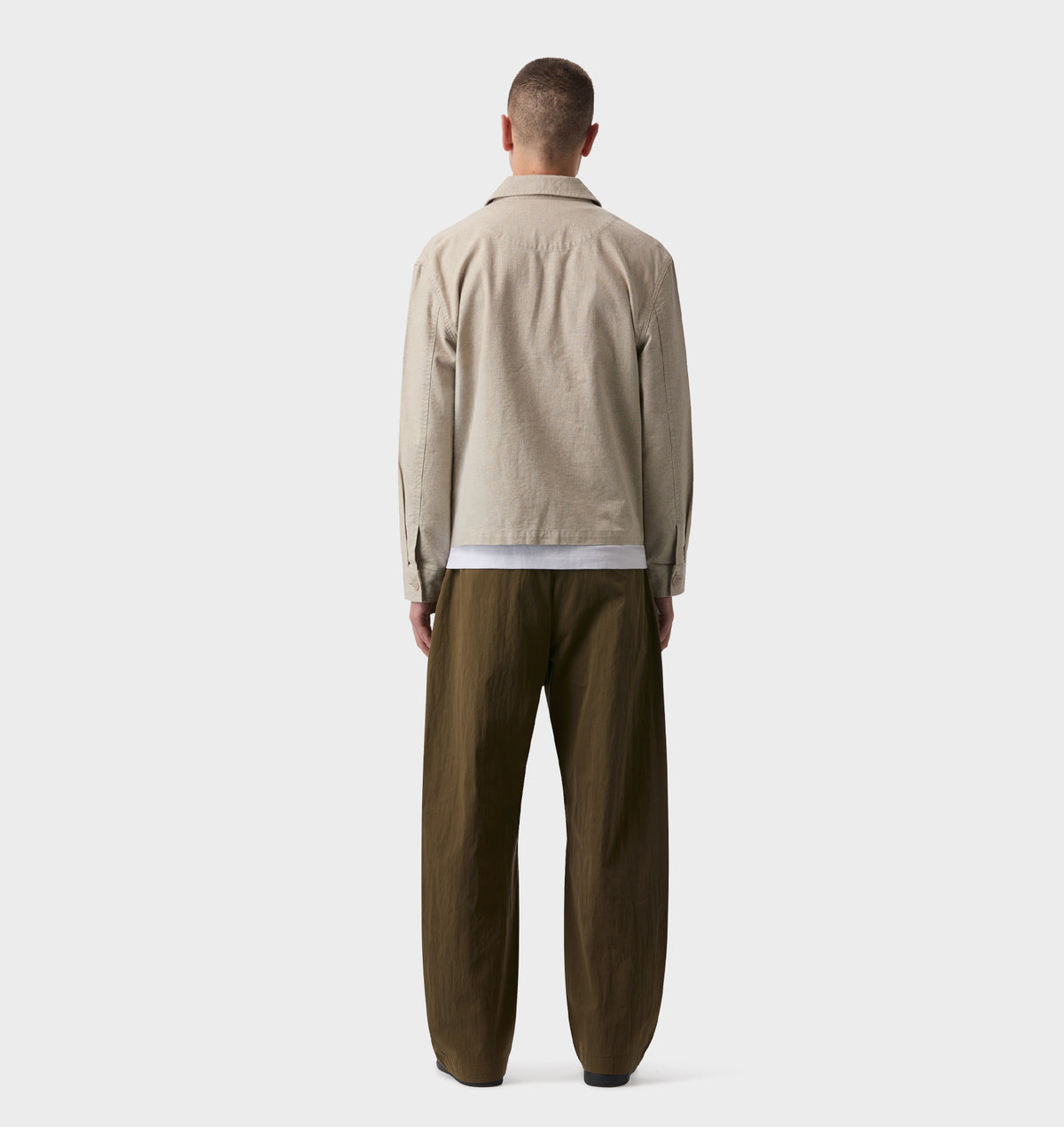Linen Blend Jacket - Parchment
