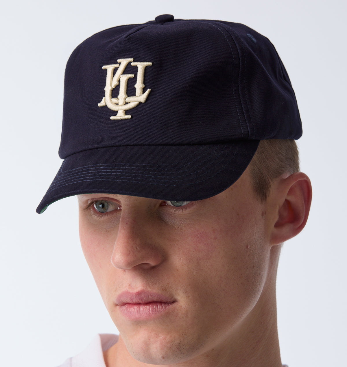 Lennox Monogram Cap - Navy