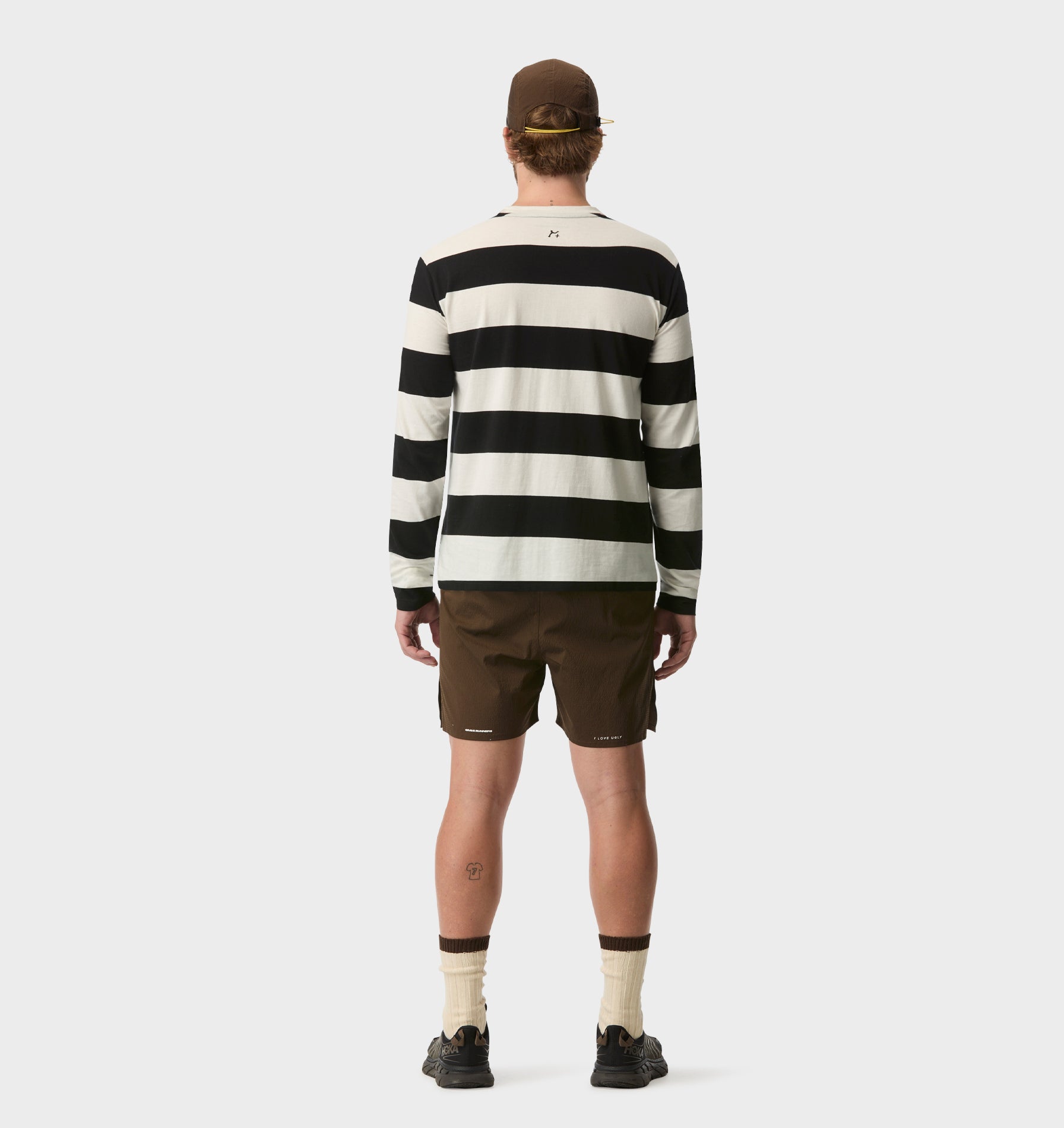 GR X ILU Stripe LS Tee - Black/White