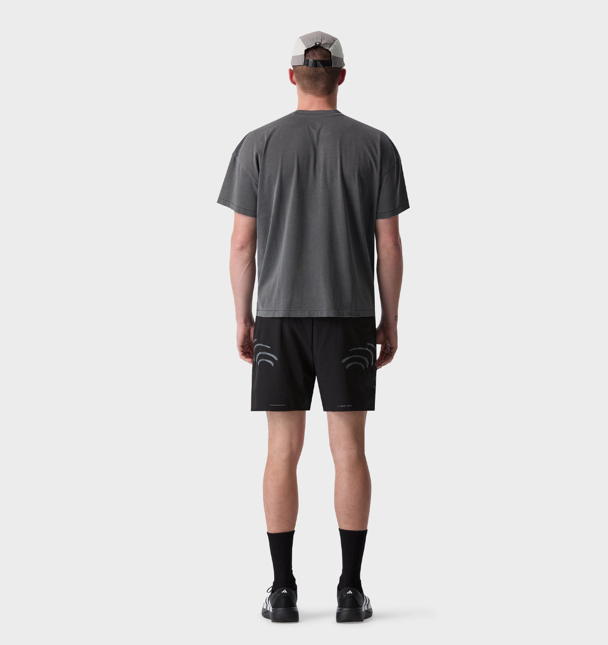 Widow Cotton Active Crop Tee - Washed Black