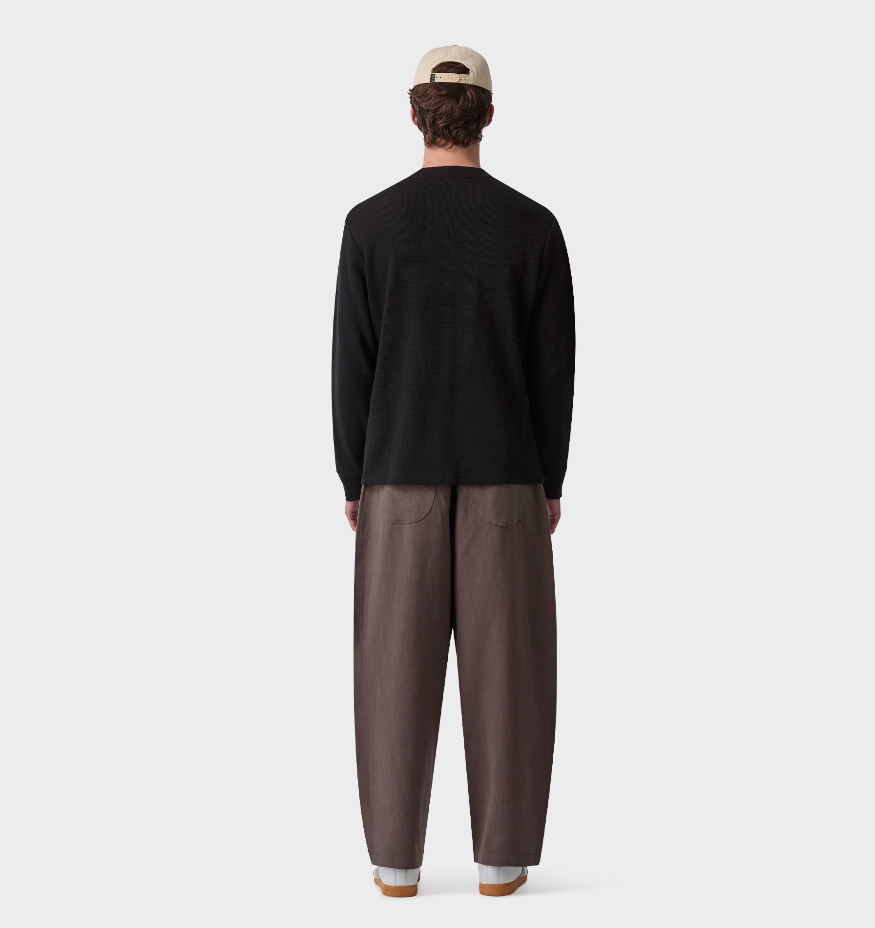 Linen Stirling Relaxed Pant - Mushroom