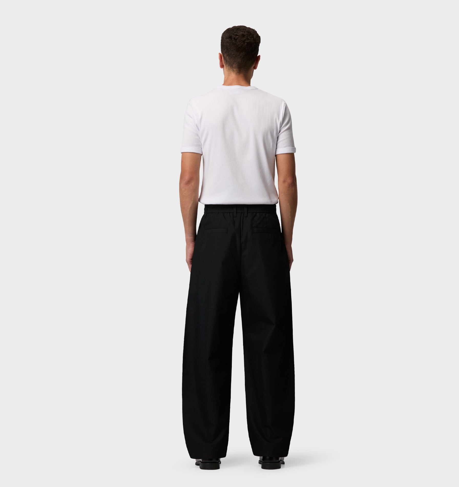 Balloon Pleat Pant - Black