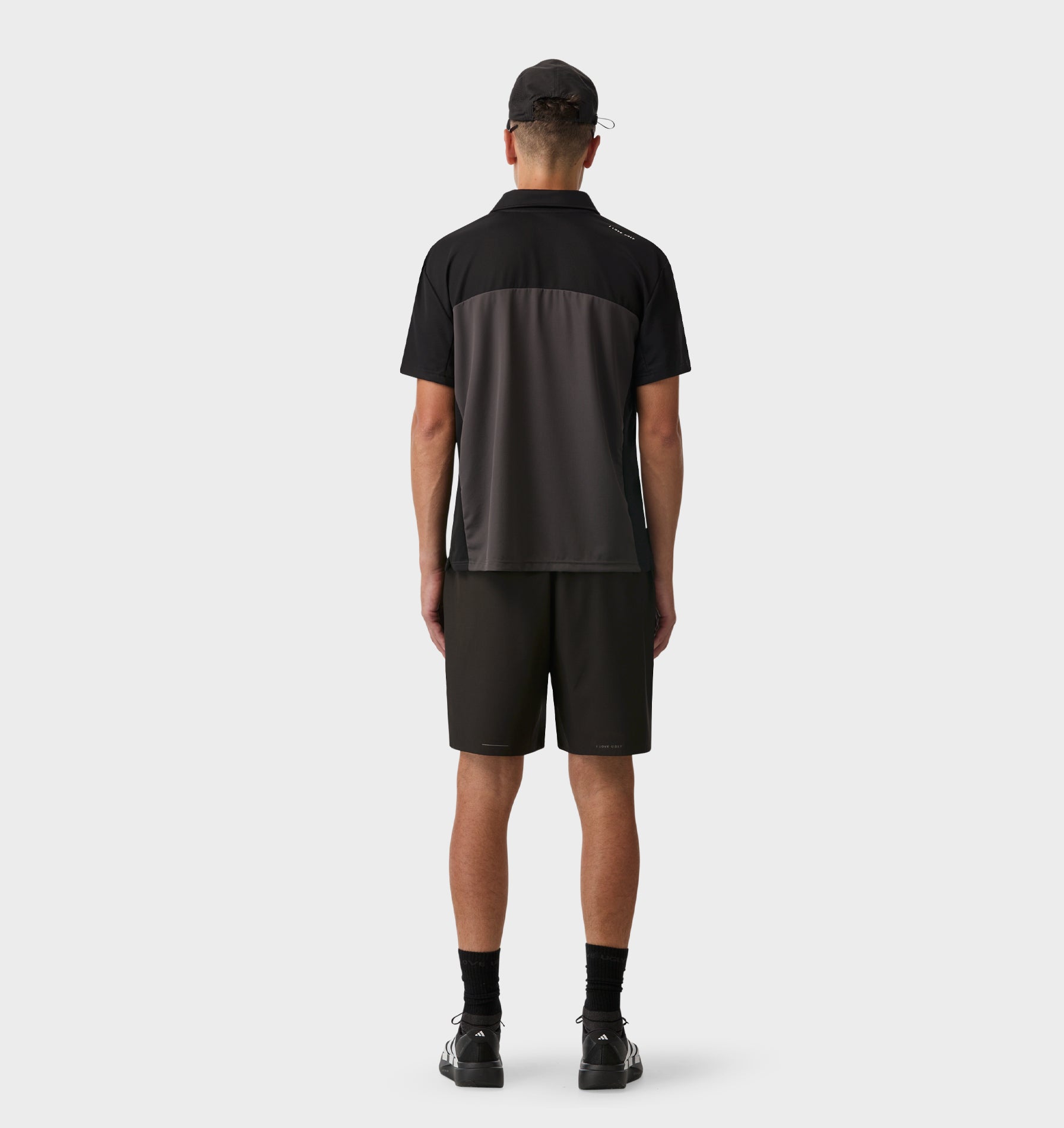 Active SS Polo Shirt - Black / Charcoal