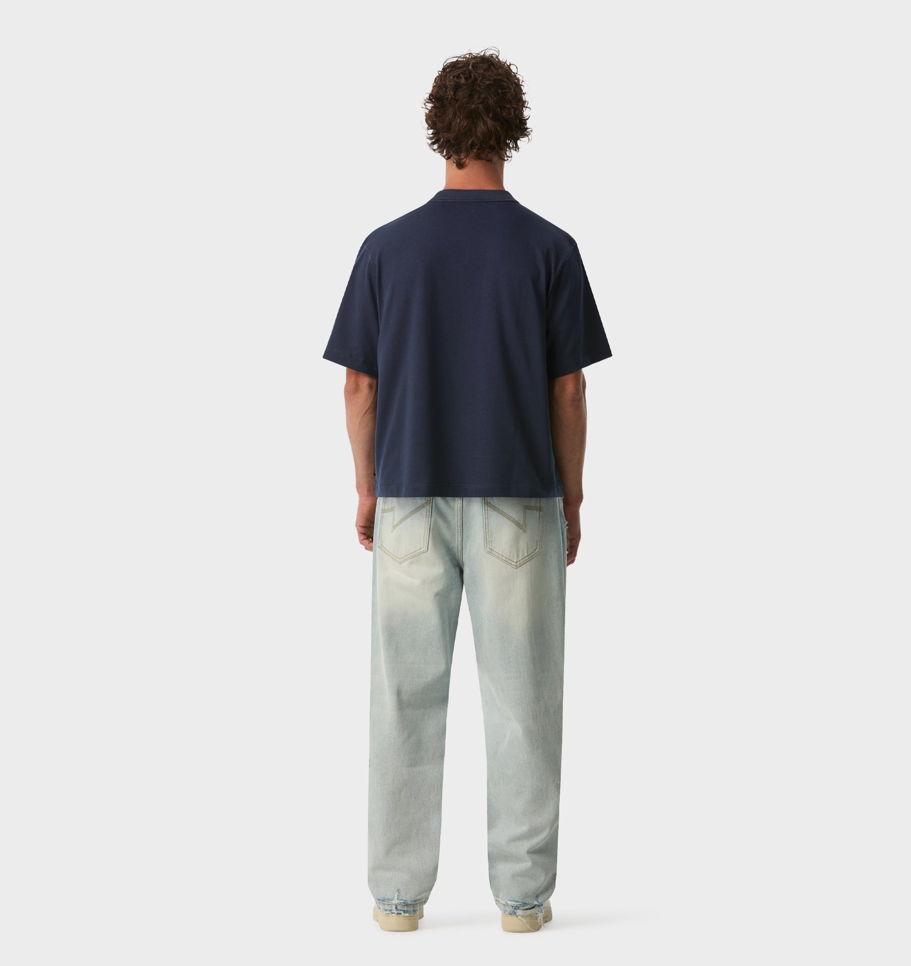 Distressed Edgar Denim - Light Vintage Blue