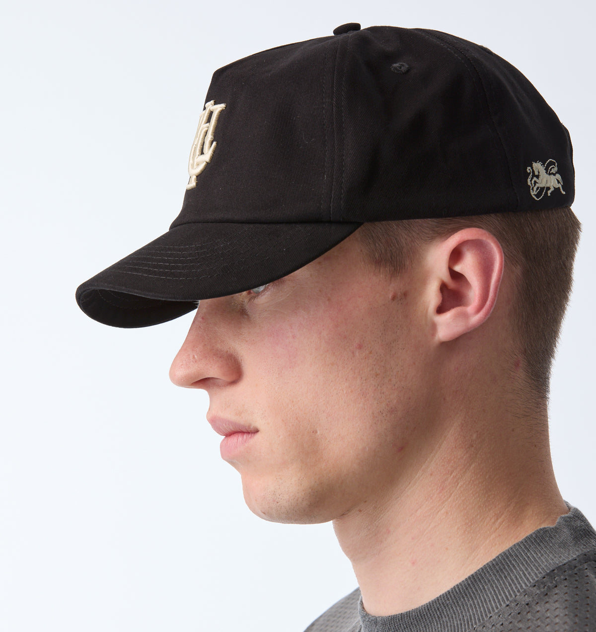 Lennox Monogram Cap - Black
