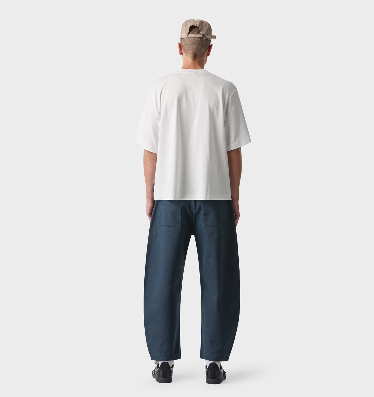 Barrel Leg Crop Pant - Indigo