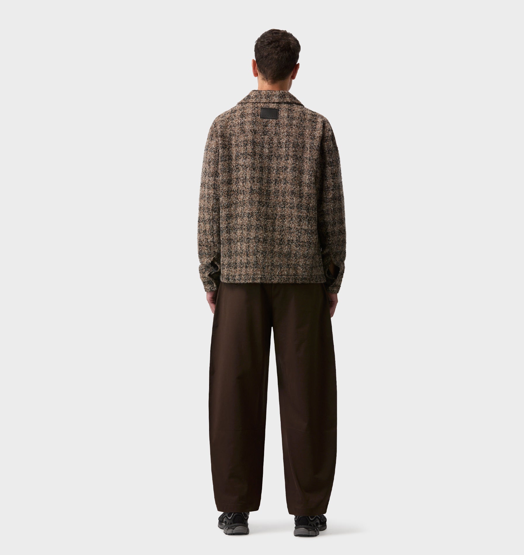 Boucle Overshirt - Brown/Black Check