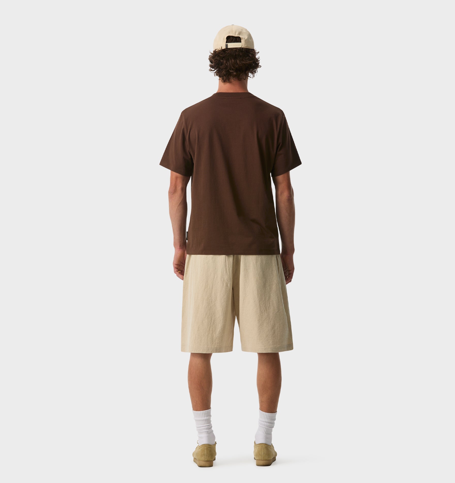 Linen Alby Pleated Short - Bone
