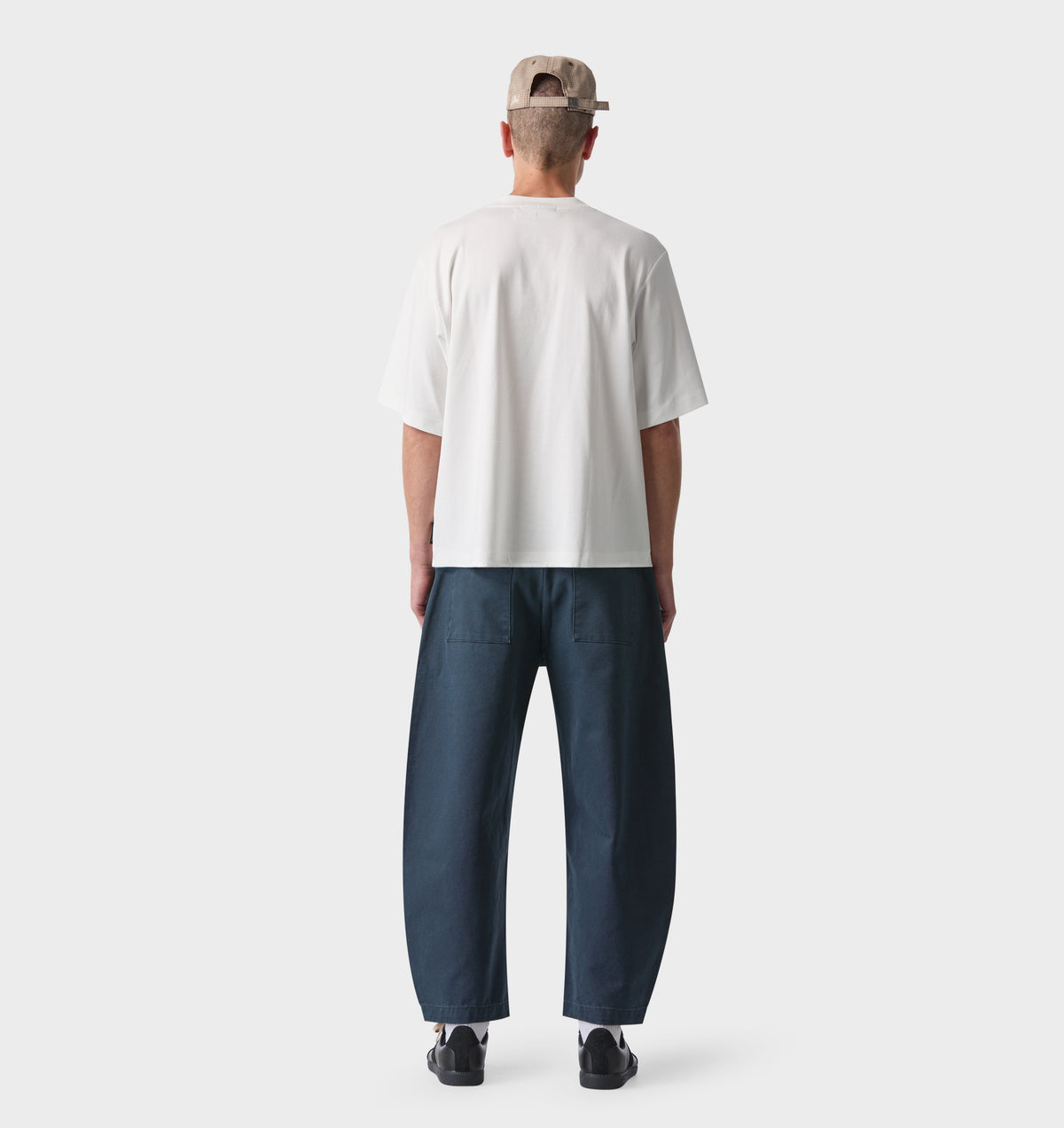 Interlock Crop Box Tee - White