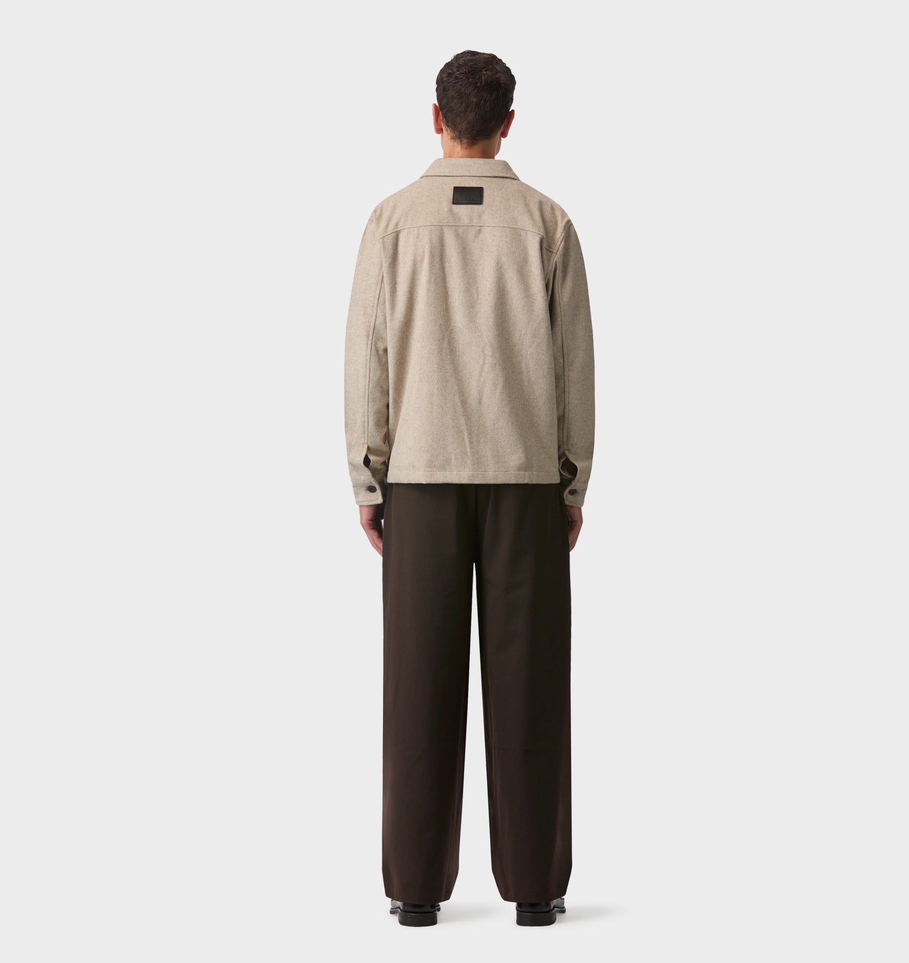 Wool Overshirt - Oatmeal