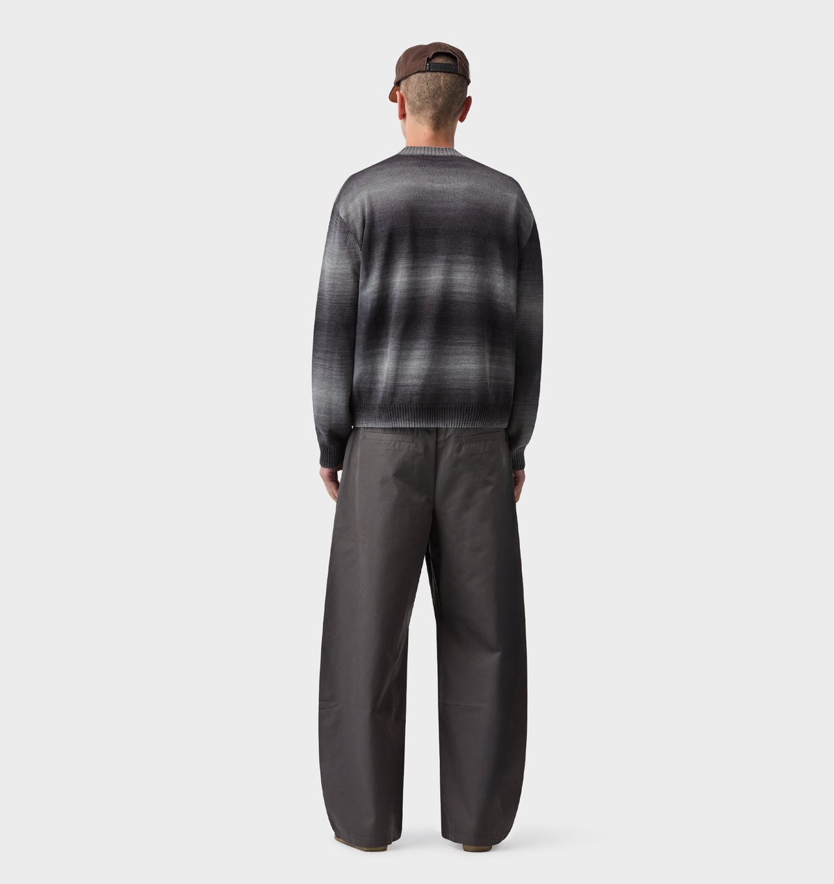 Lightweight Crop Knit Sweater - Gradient