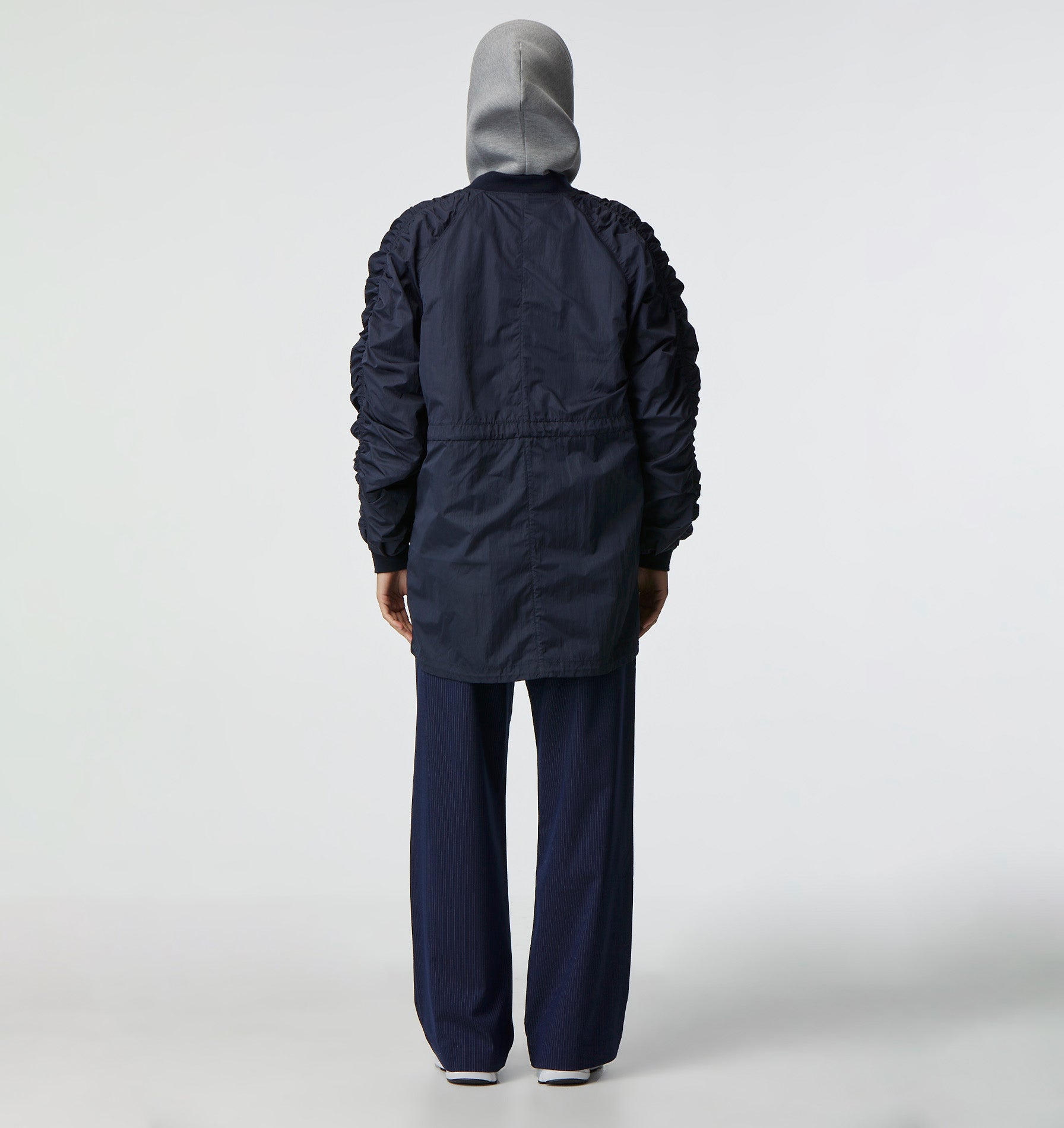 Ruched Bomber - Navy