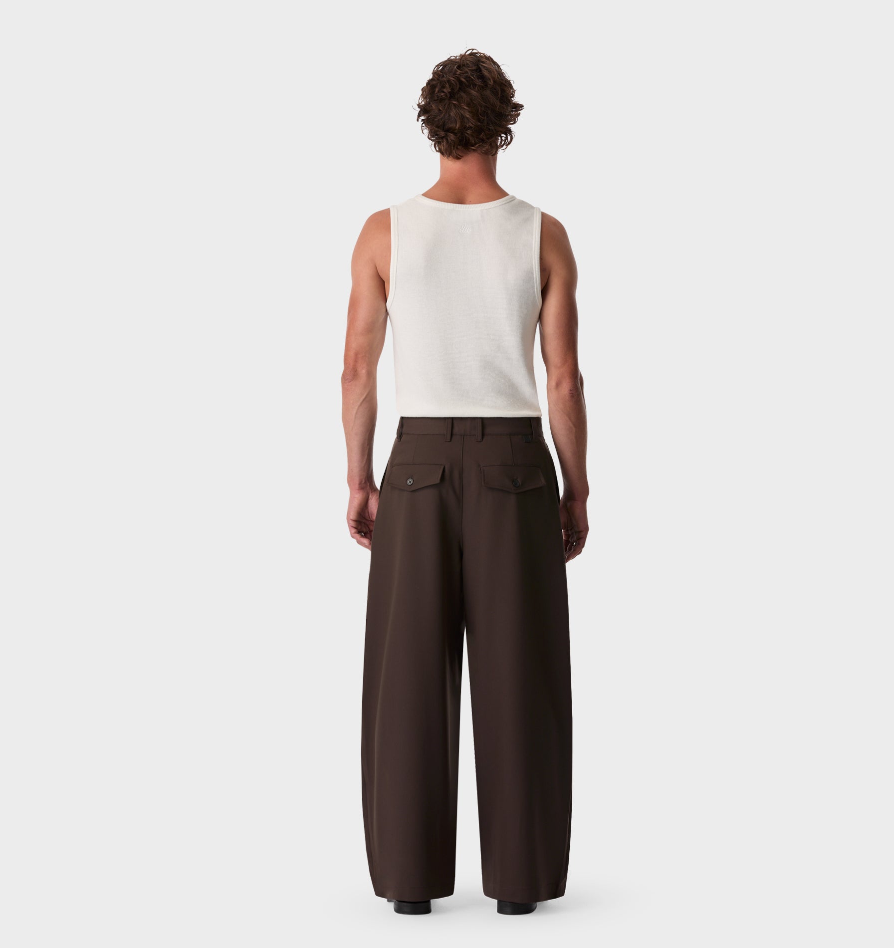 Vermont Pleat Pant - Brown