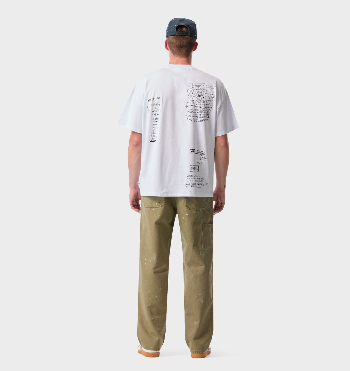 Basquiat Scribble Box Tee 2.0 - White
