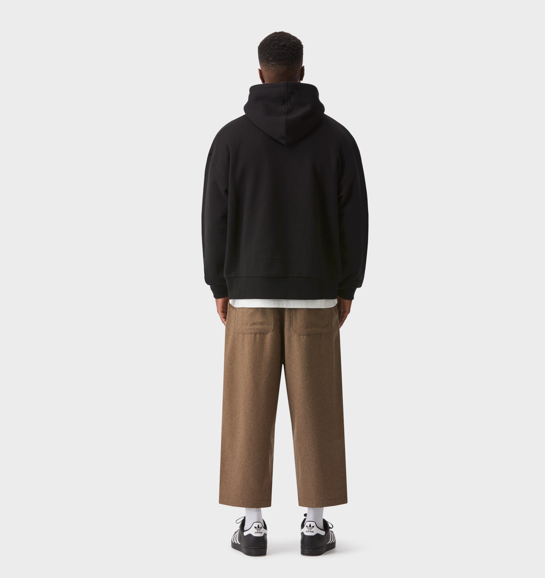 Kent Cropped Wool Pant - Mushroom