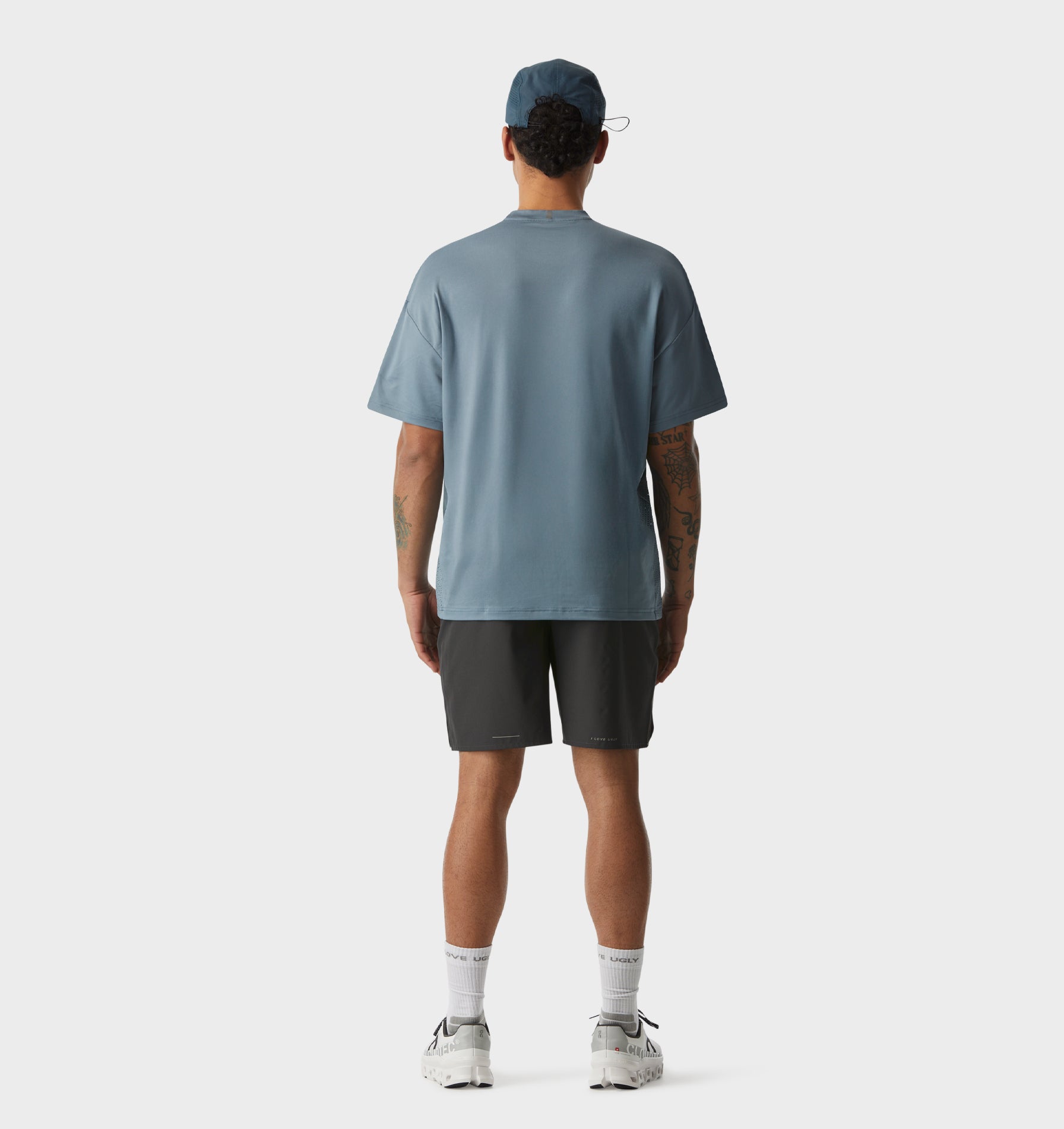 Active Box Tee - Fog Blue