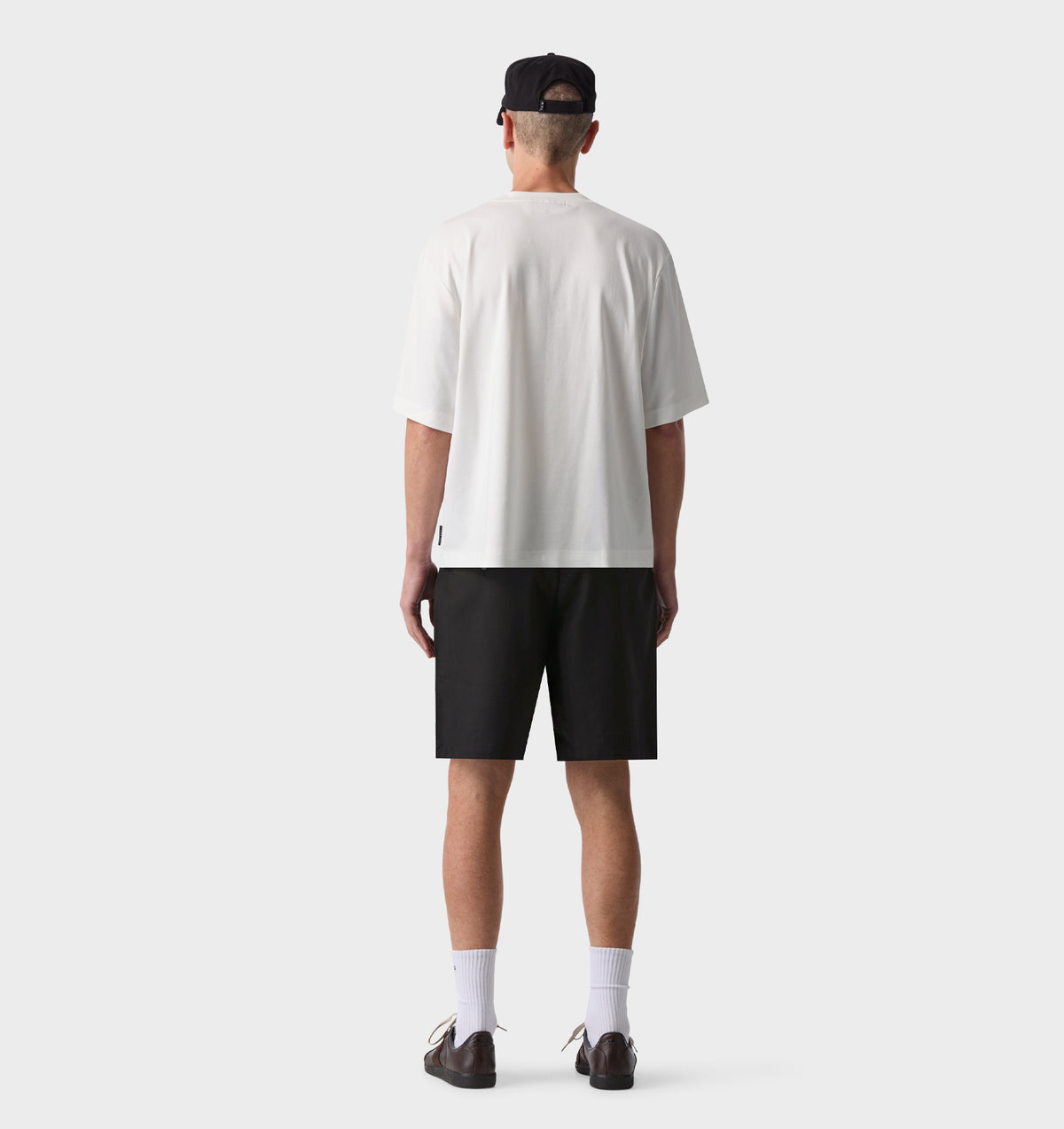 Nylon Alby Pleated Short - Black