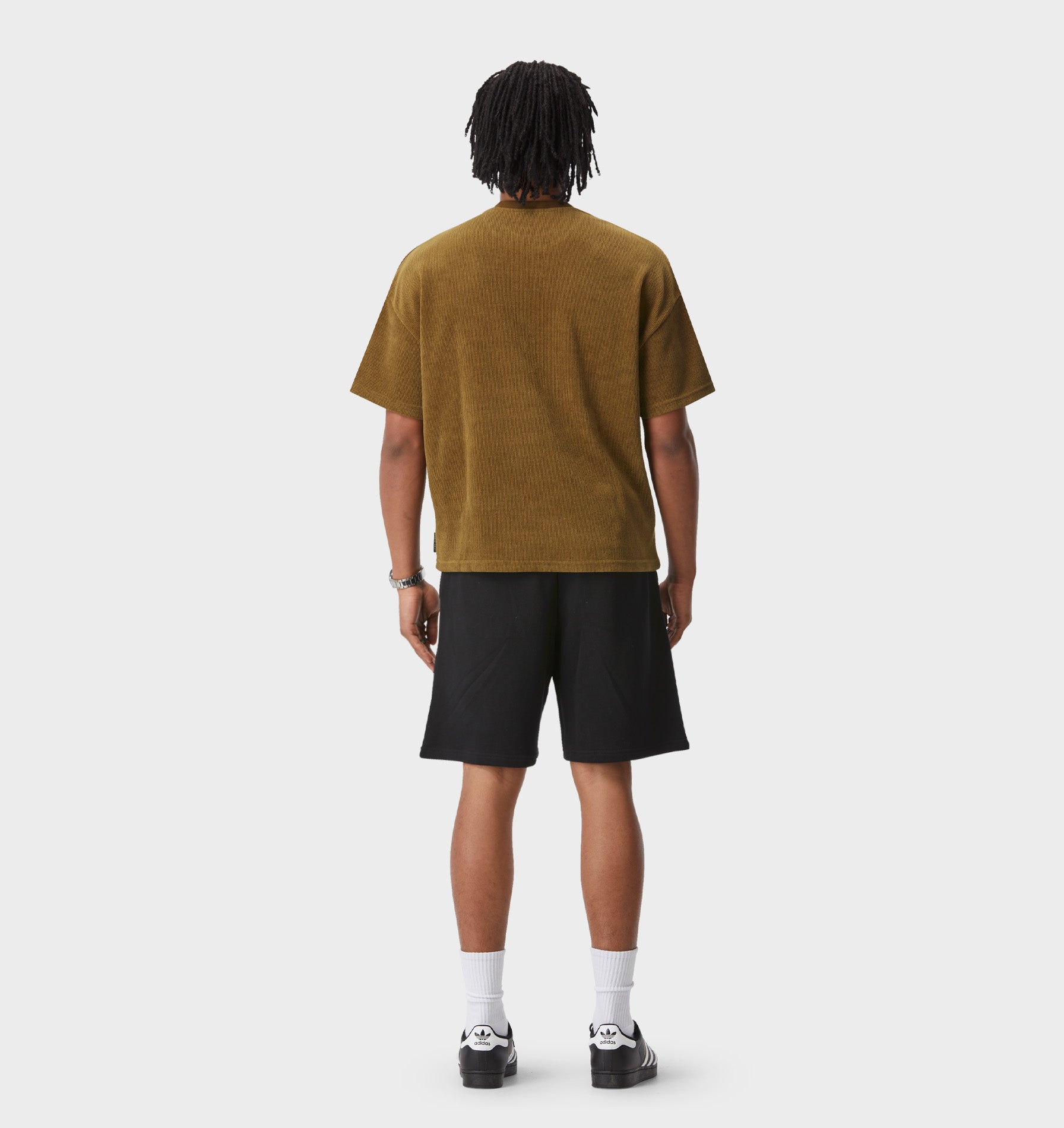 Textured Lewi Tee - Moss