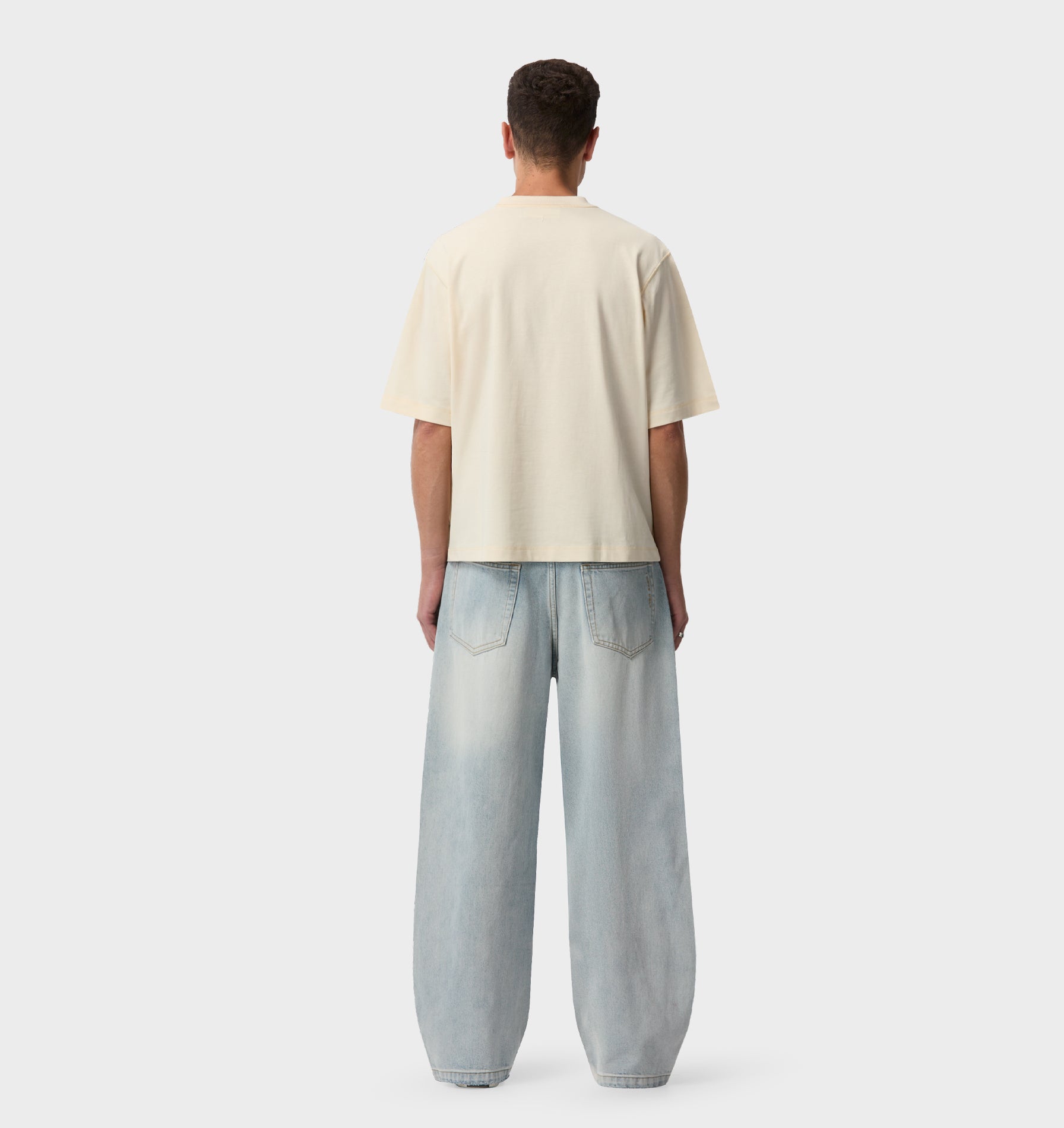 Peace of Mind Crop Box Tee - Off White