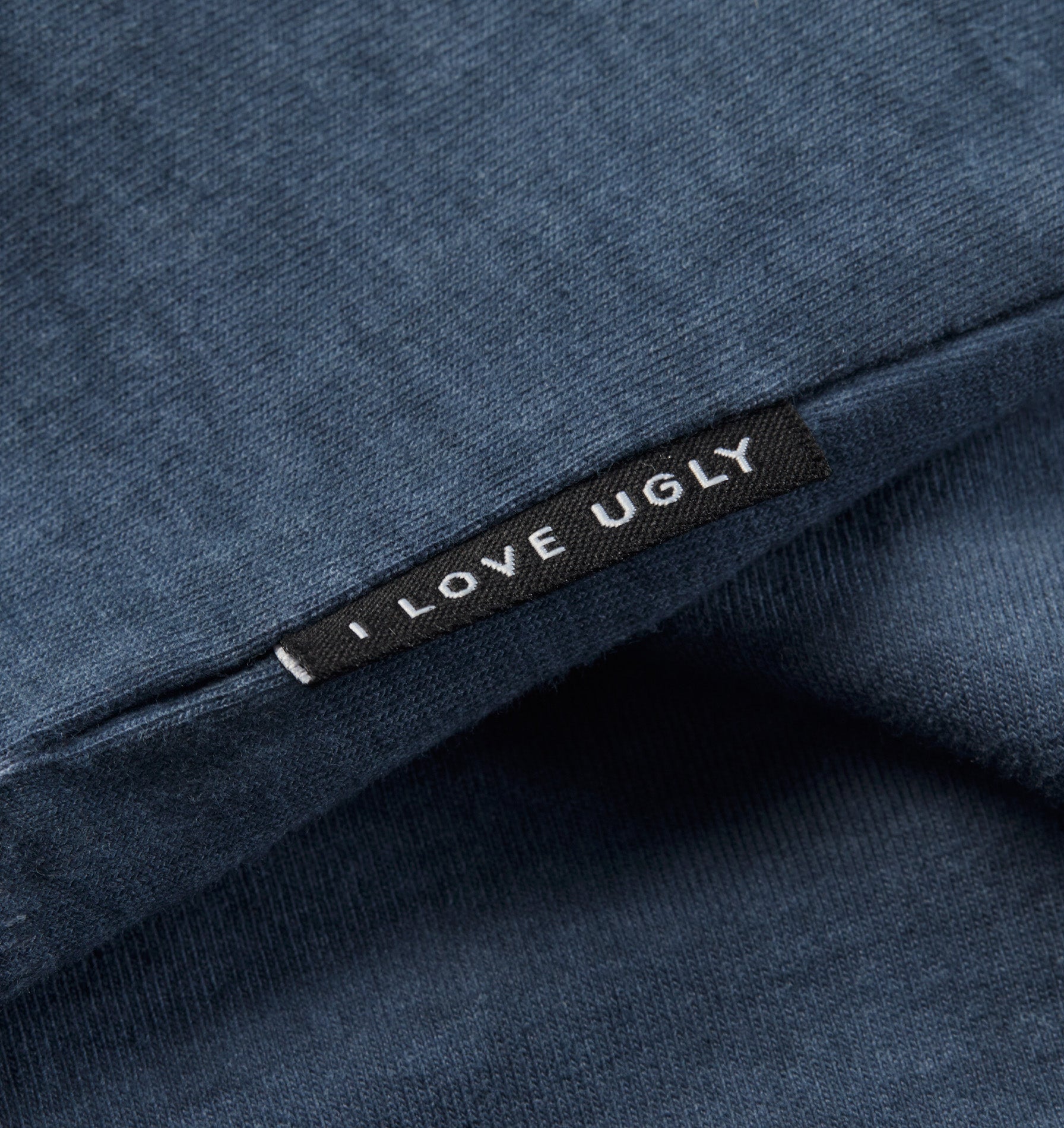 Distressed Lewi Crop Tee - Dirty Navy