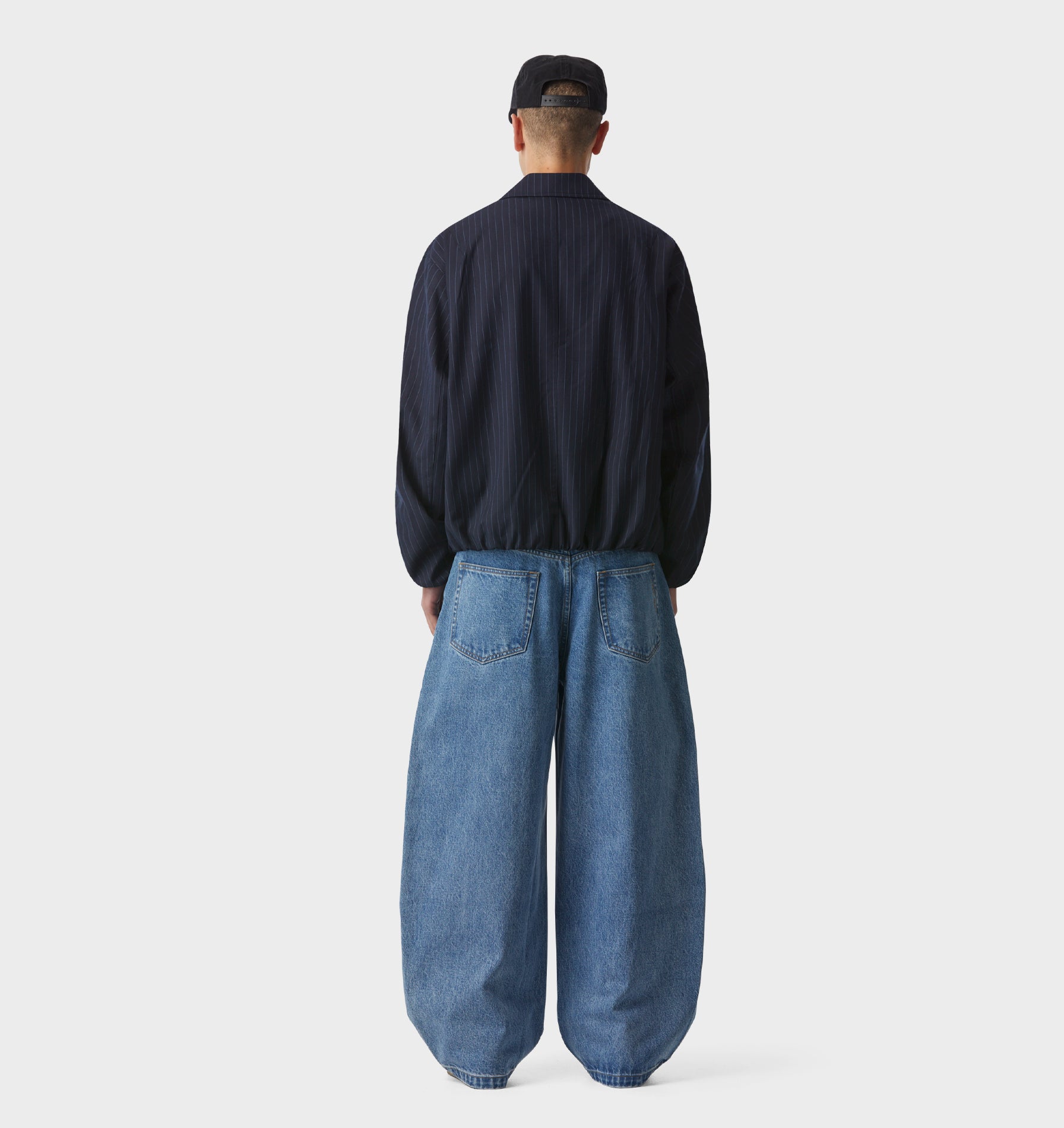 Alfie Jacket - Blue Pinstripe