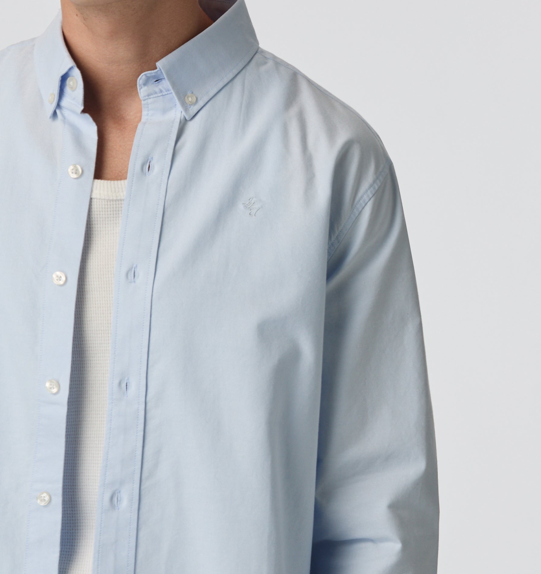 Ralph LS Shirt - Pale Blue