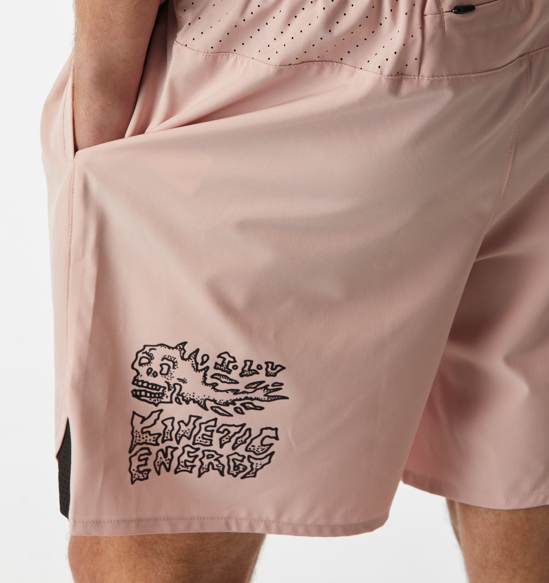 RebelYuth X ILU Active 7 inch Short - Dusky Pink