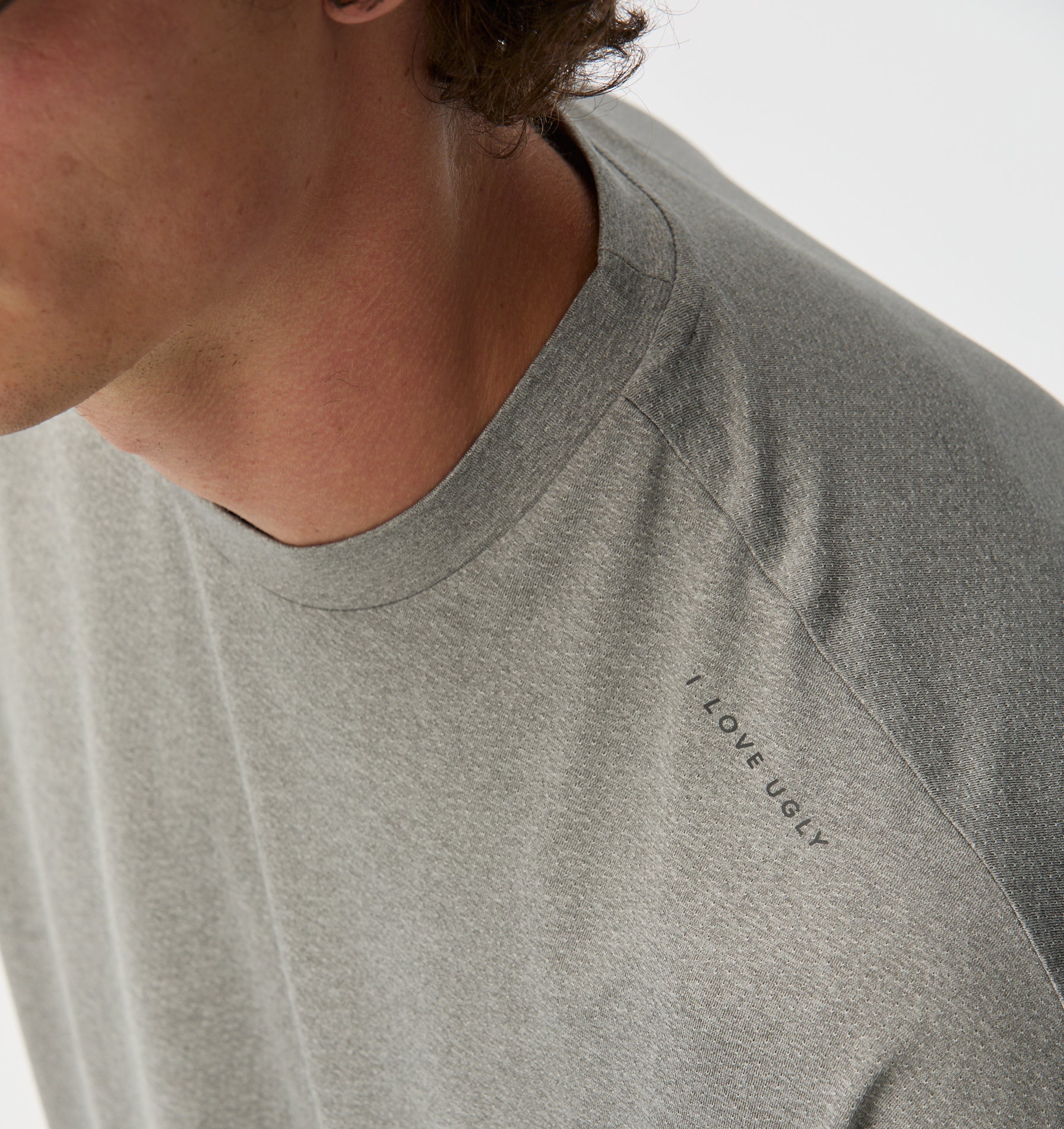 Active Crop Tee - Grey Marl