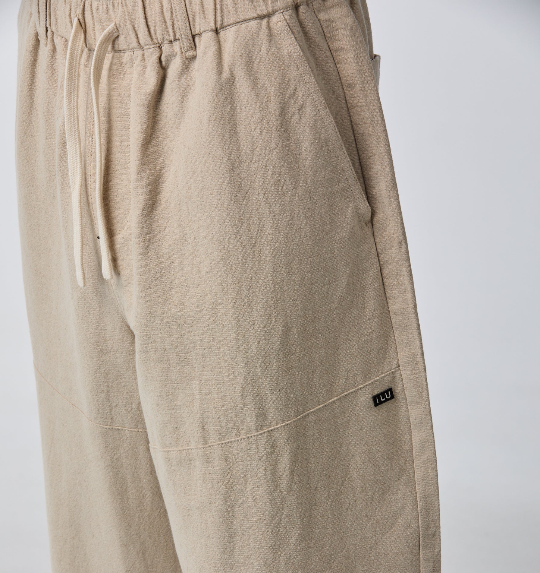 Linen Stirling Relaxed Pant - Bone