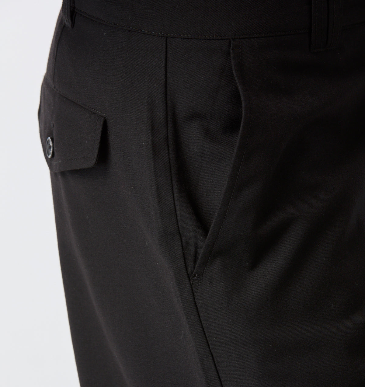 Barrel Leg Slack Pant - Black