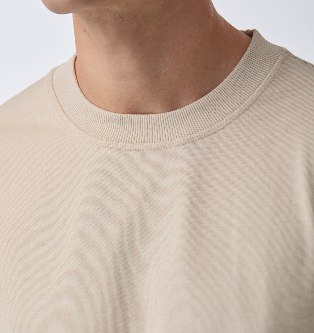 Crop Box Tee - Sandstone
