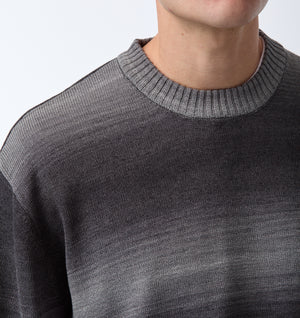 Lightweight Crop Knit Sweater - Gradient