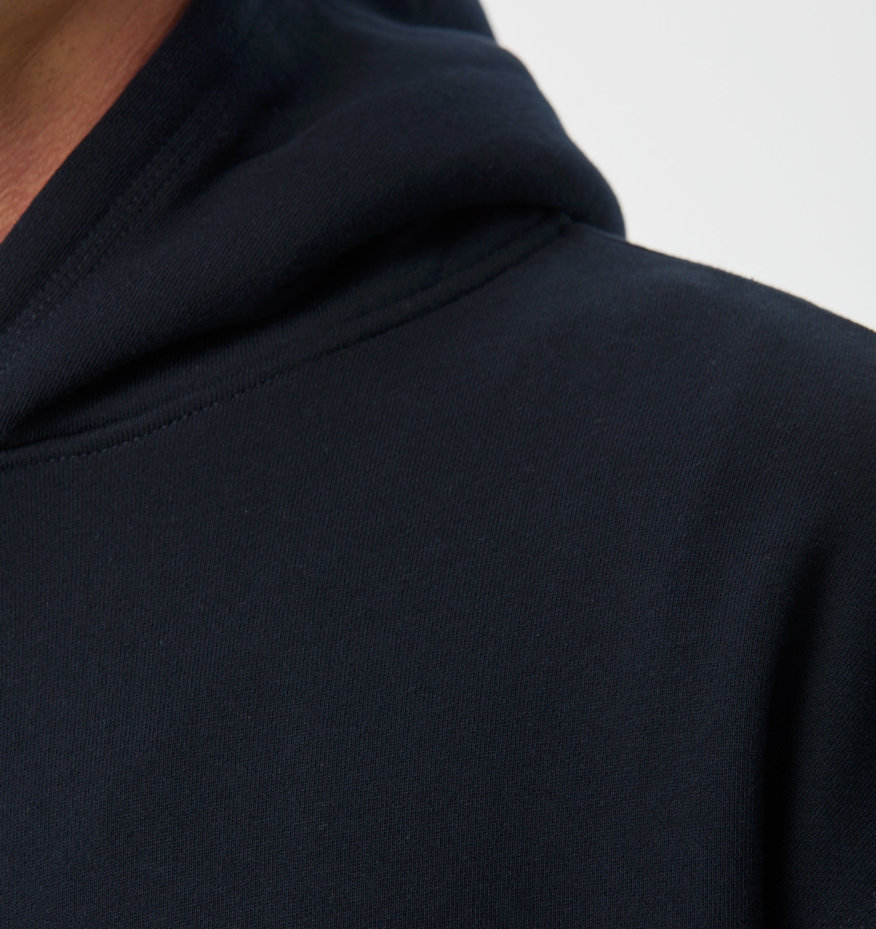 Crop Box Hood - Midnight Navy