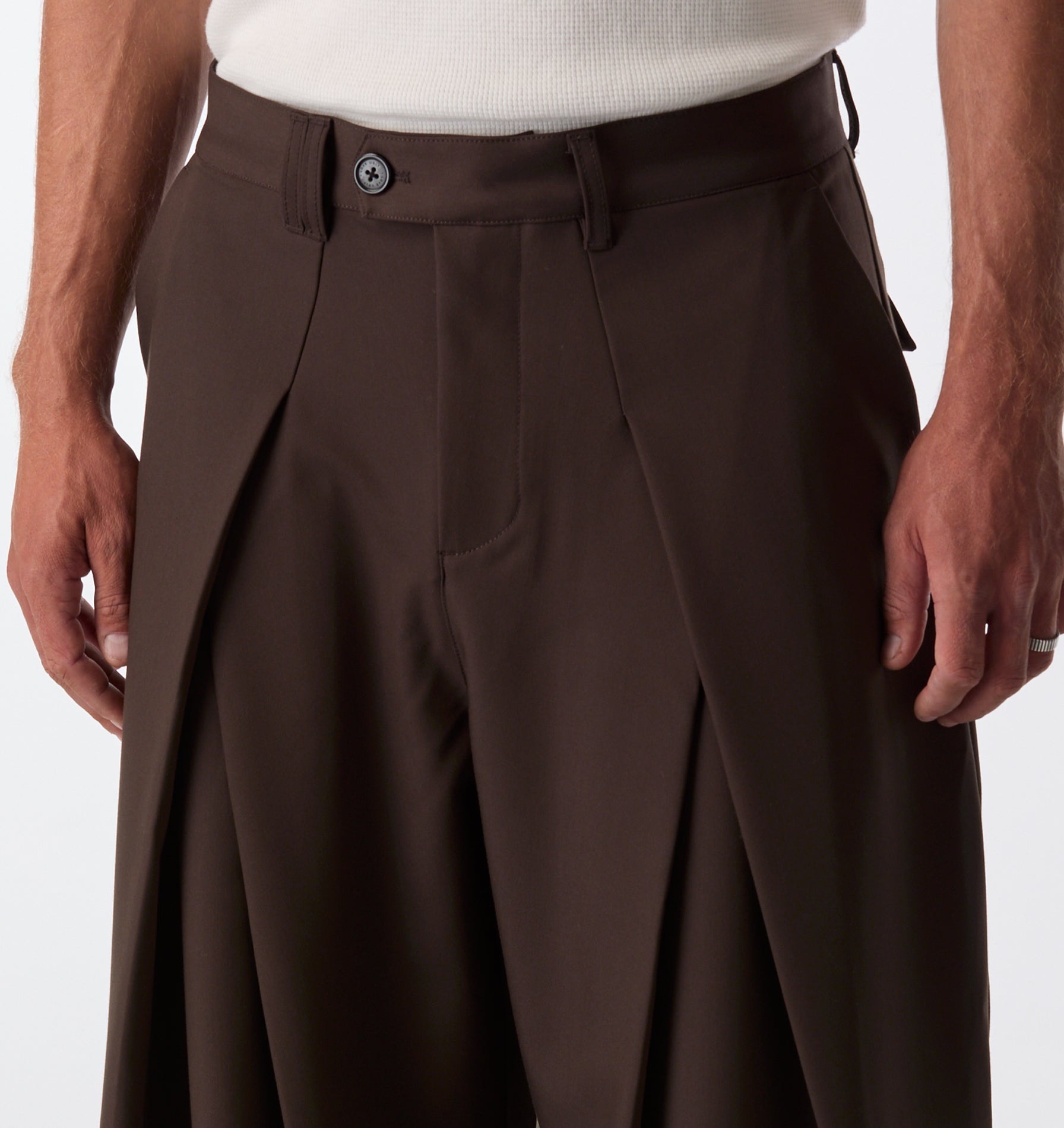 Vermont Pleat Pant - Brown
