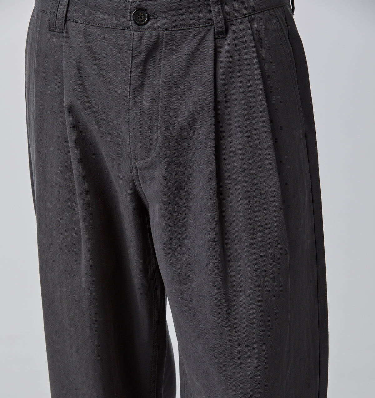 Twin Pleat Pant - Charcoal