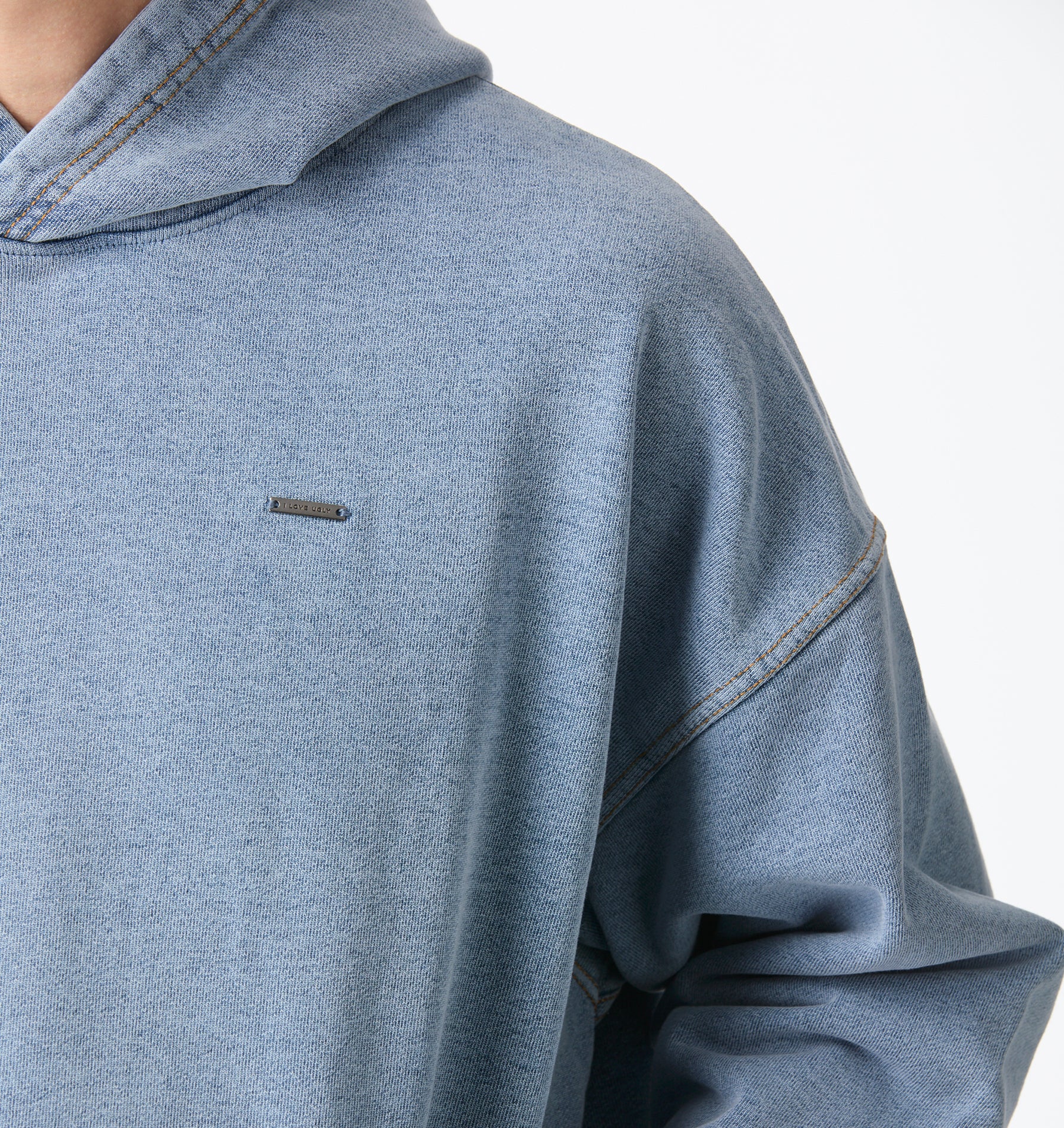 Oversized Hood - Washed Vintage Blue