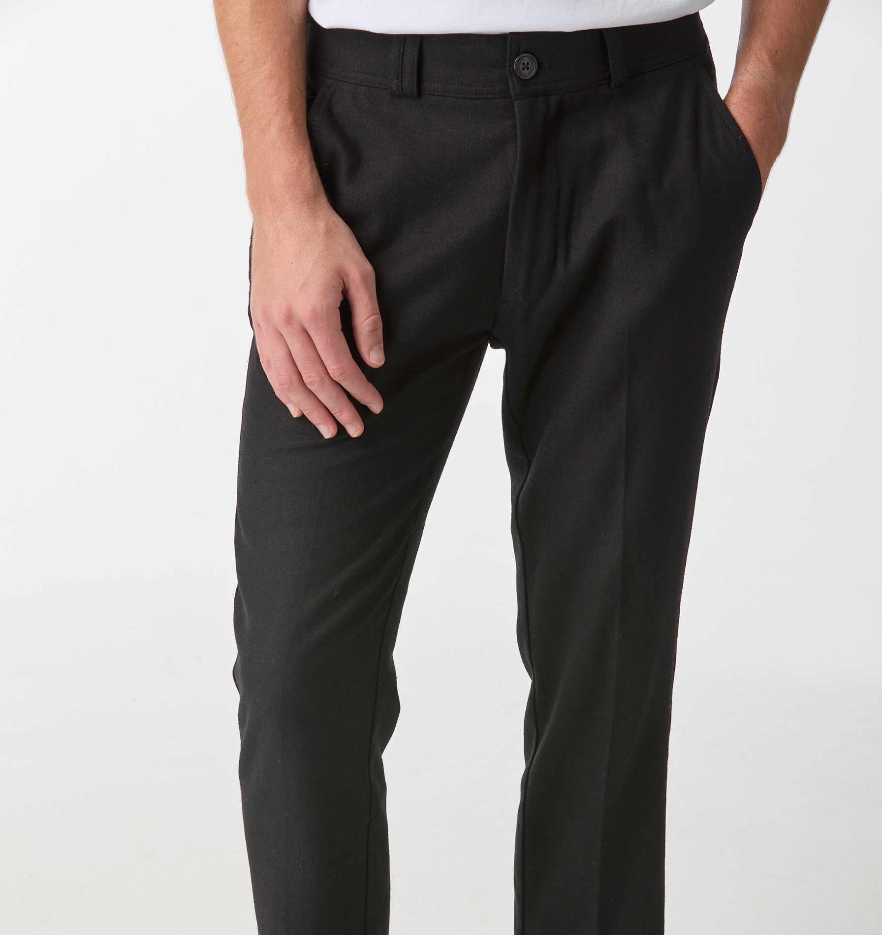 Slim Kobe Pant - Regular - Black Wool