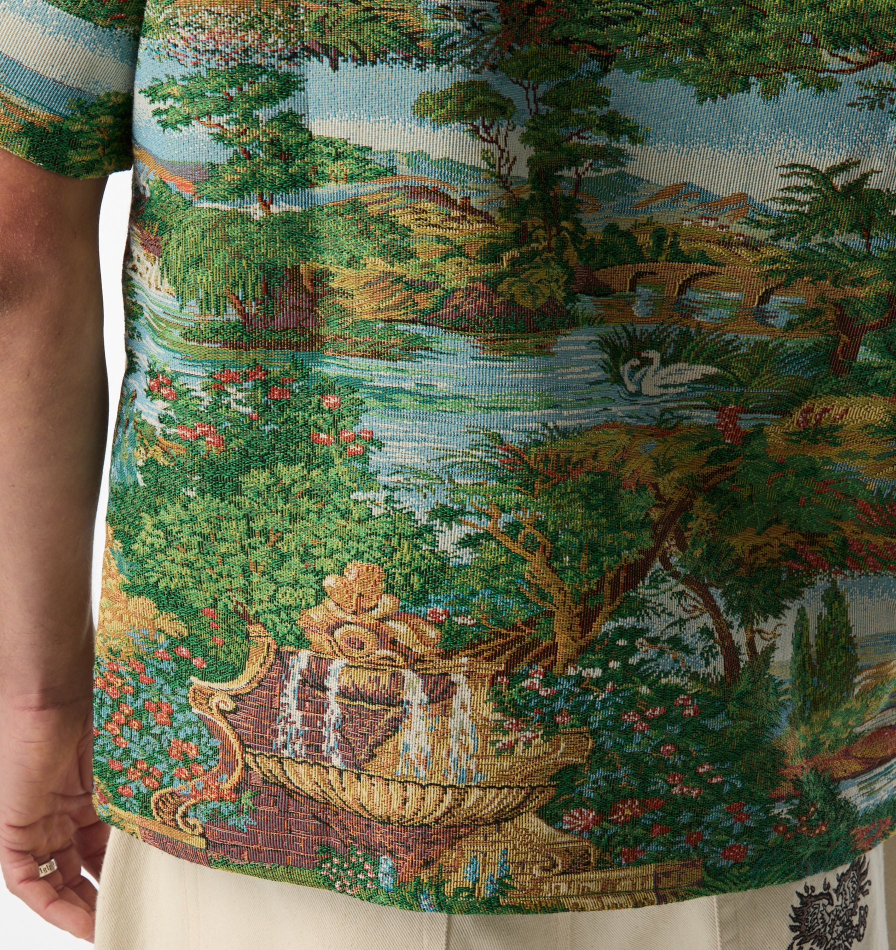 Cuban Collar SS Shirt - Orchard