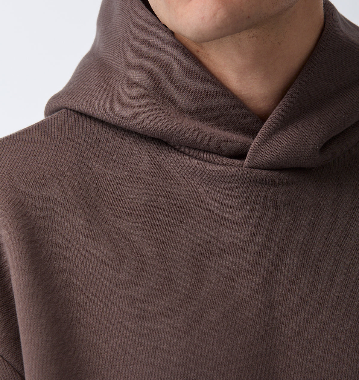 Heavy Crop Box Hood - Dusky Brown