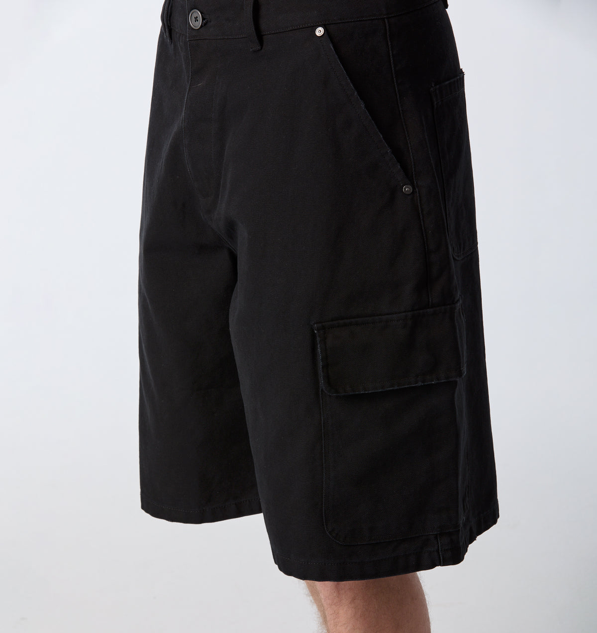 Canvas Cargo Short - Vintage Black