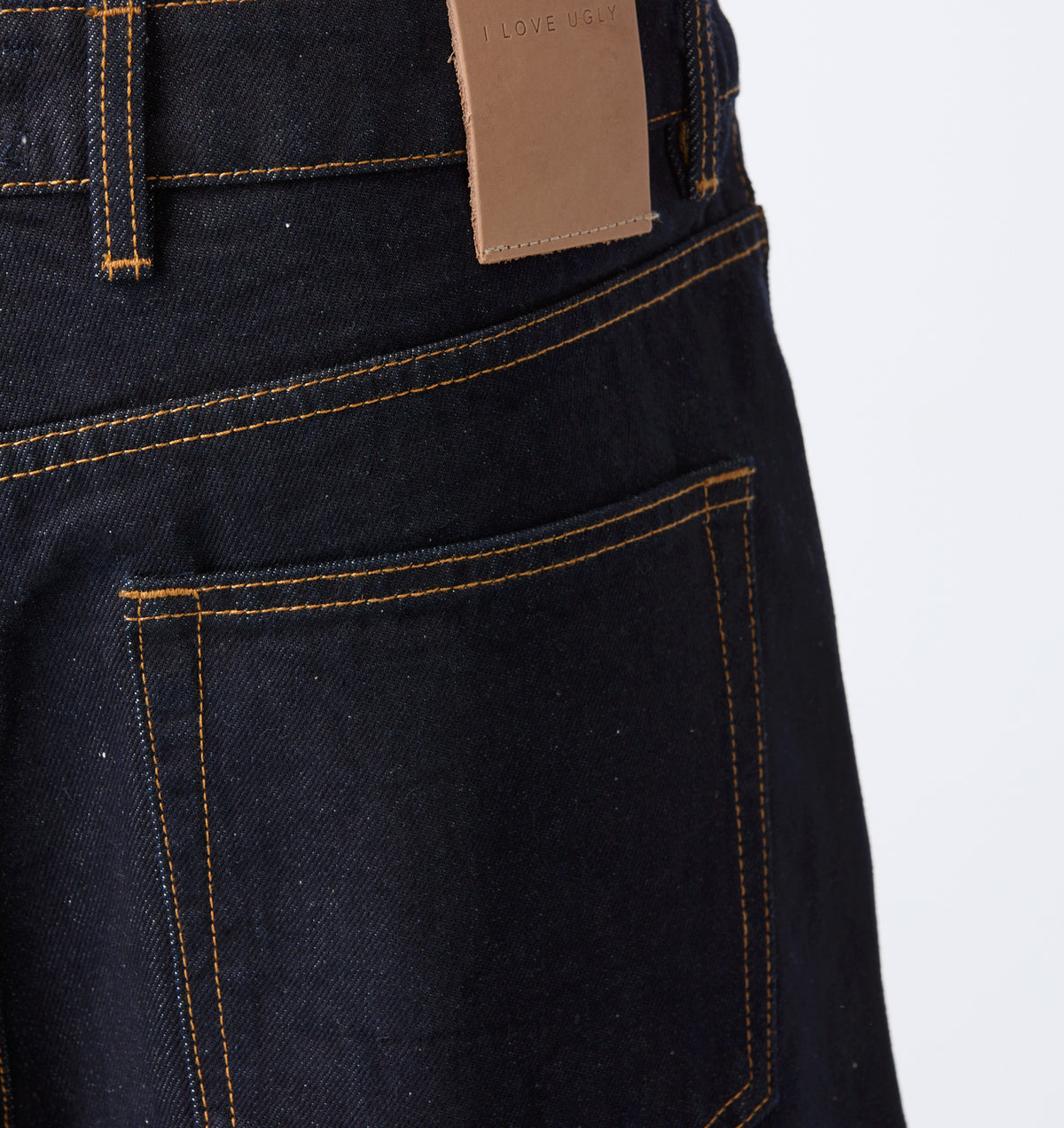 Wide Leg Pleat Denim Short - Indigo