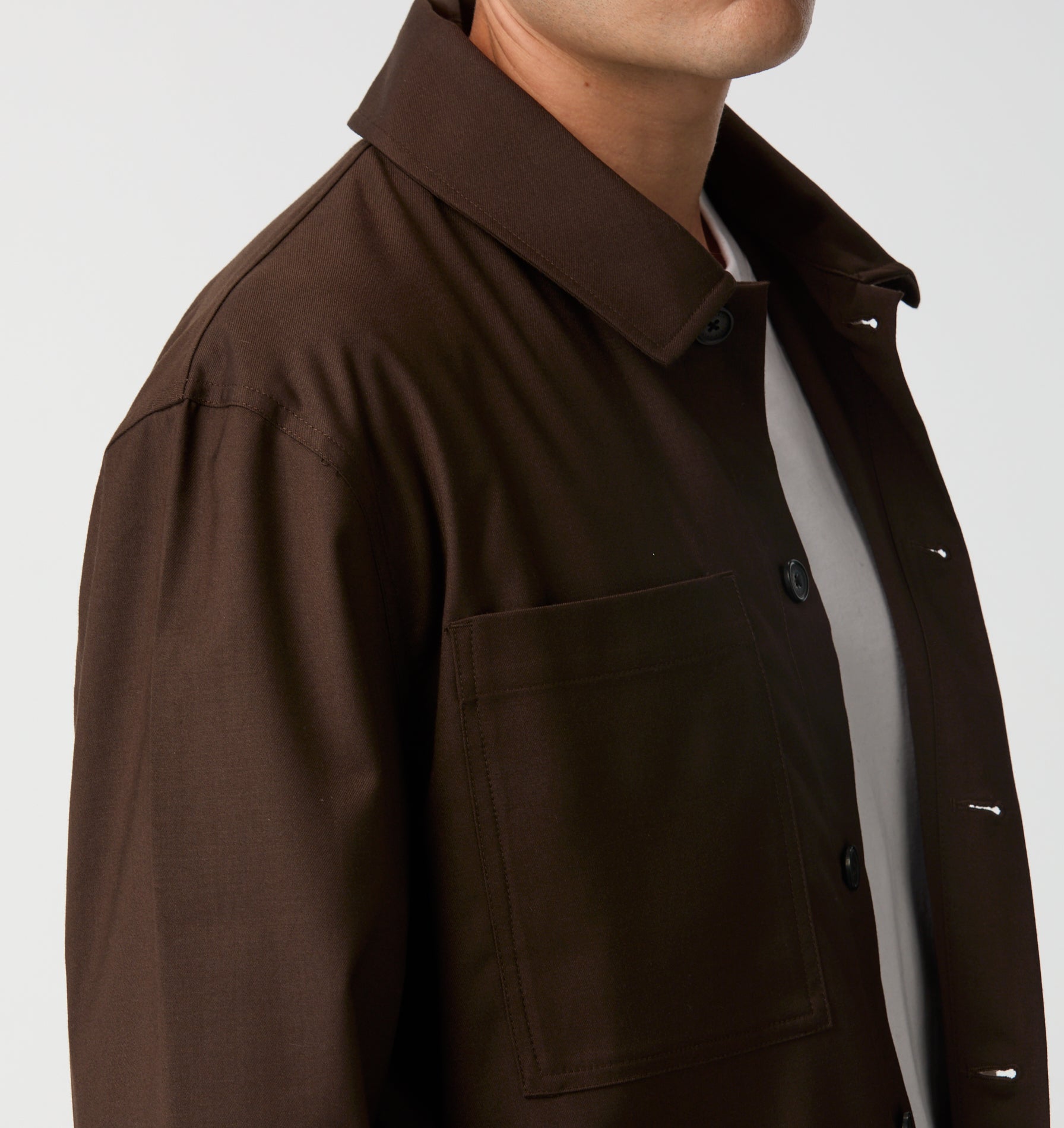 Tailored Overshirt - Espresso