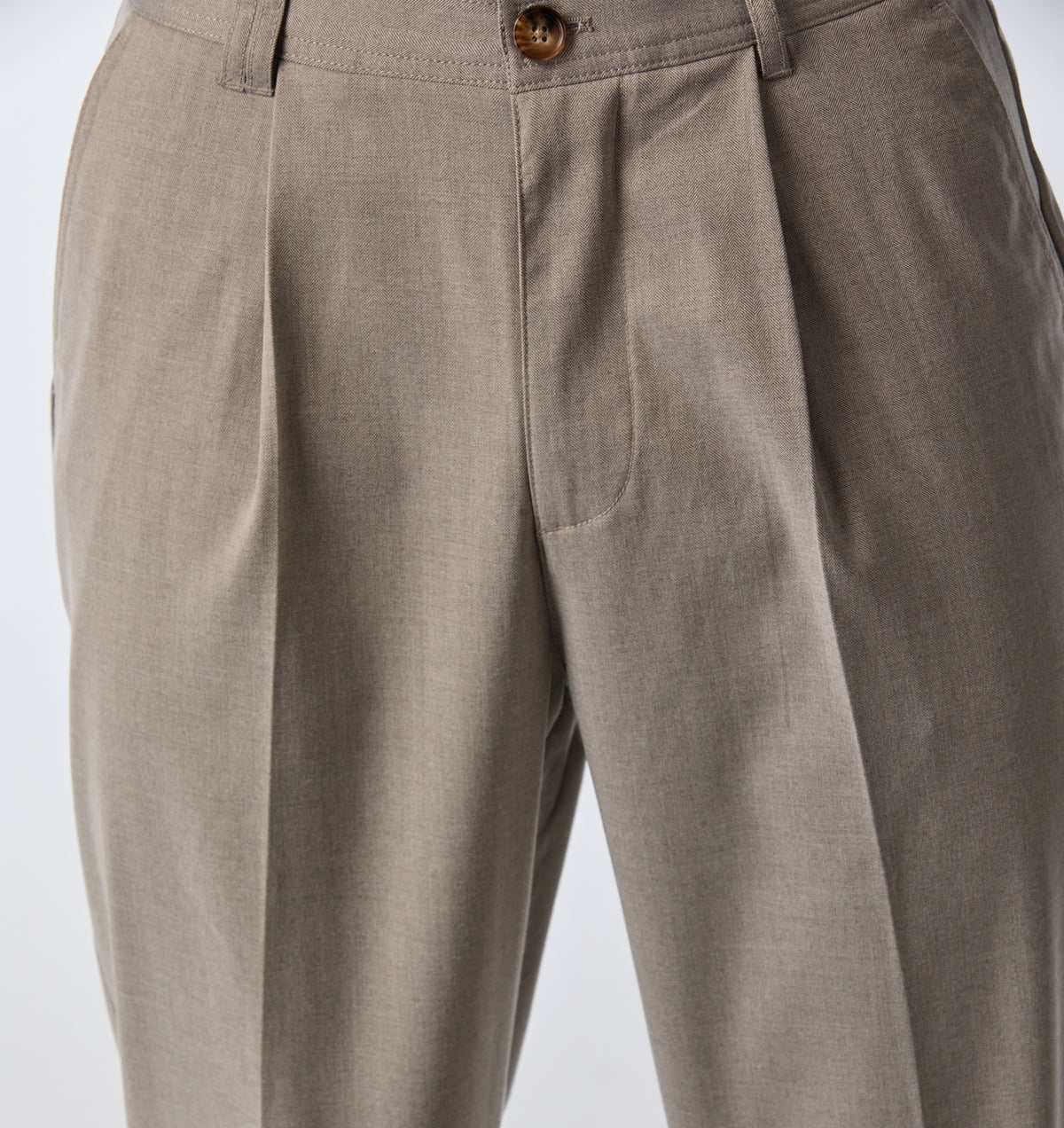 Winston Pant - Sand Herringbone
