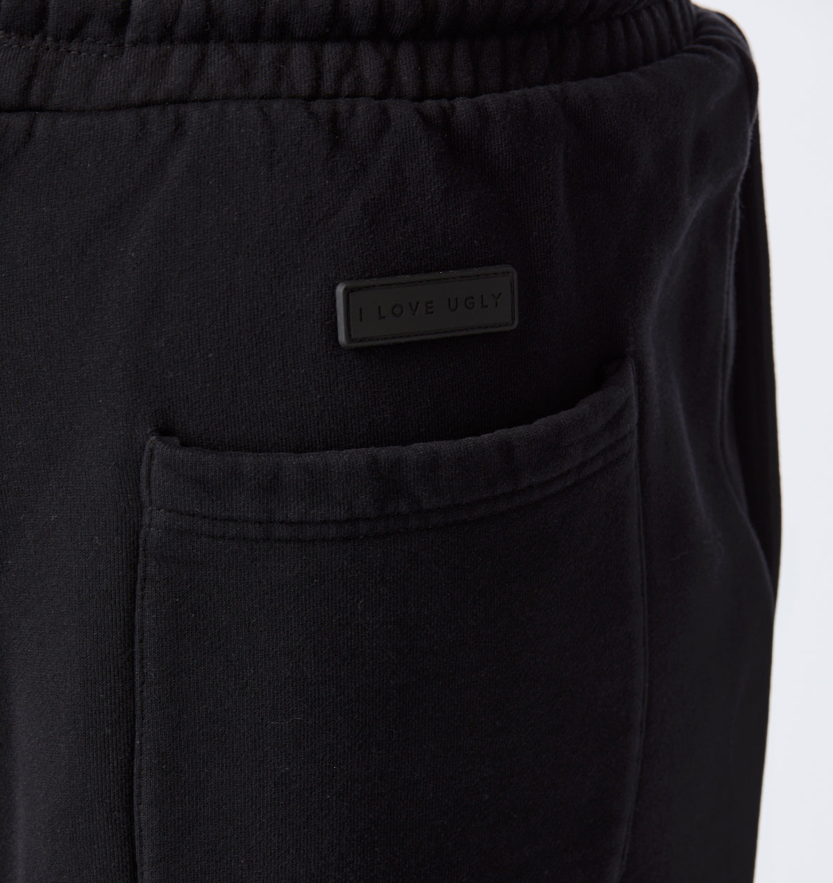 Longline Sweat Short - Faded Black