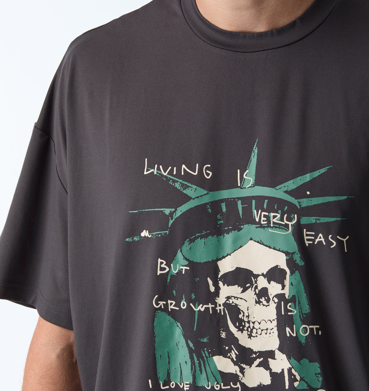 Liberty Active Box Tee - Charcoal