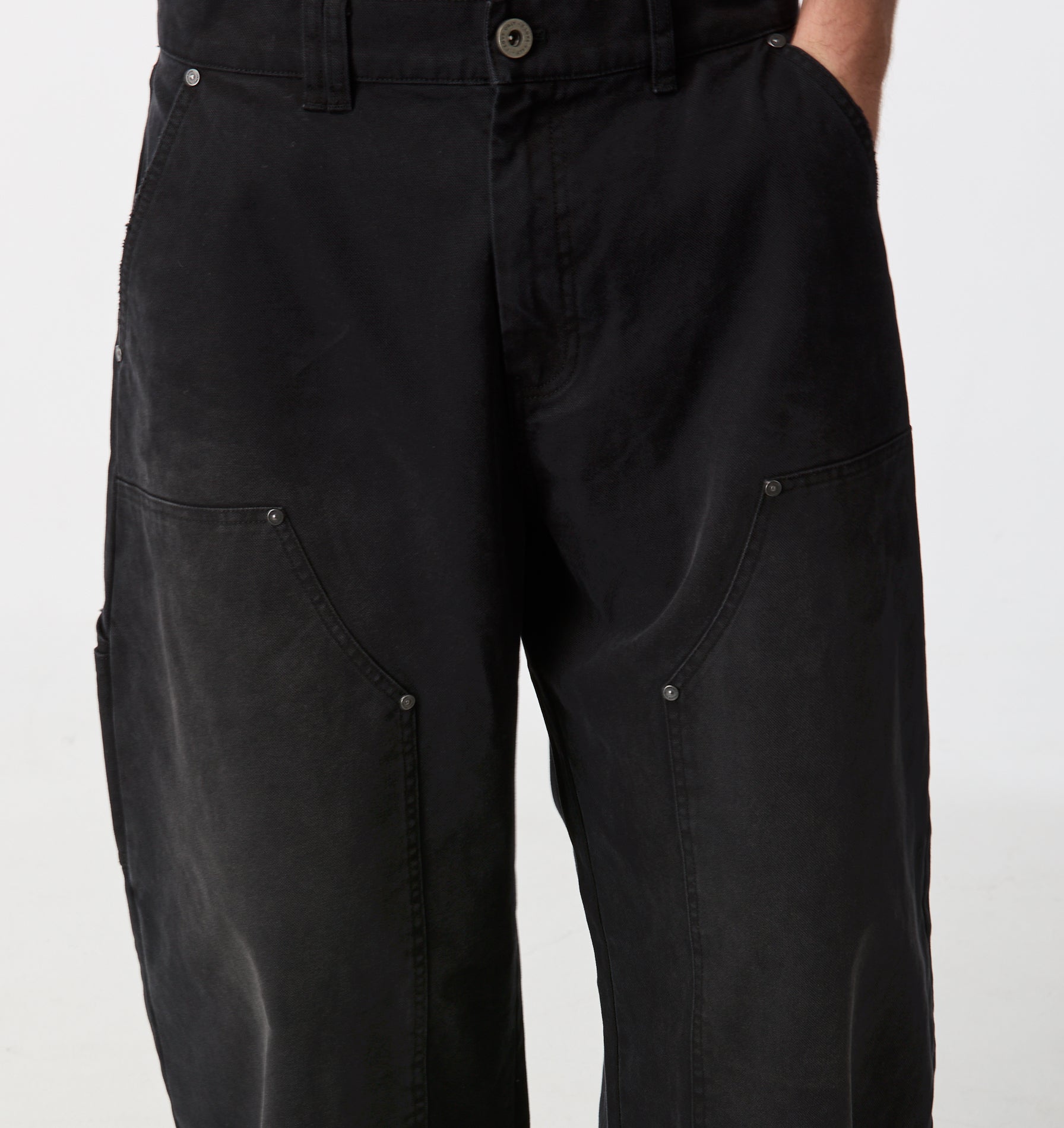 Balloon Double Knee Pant - Vintage Black