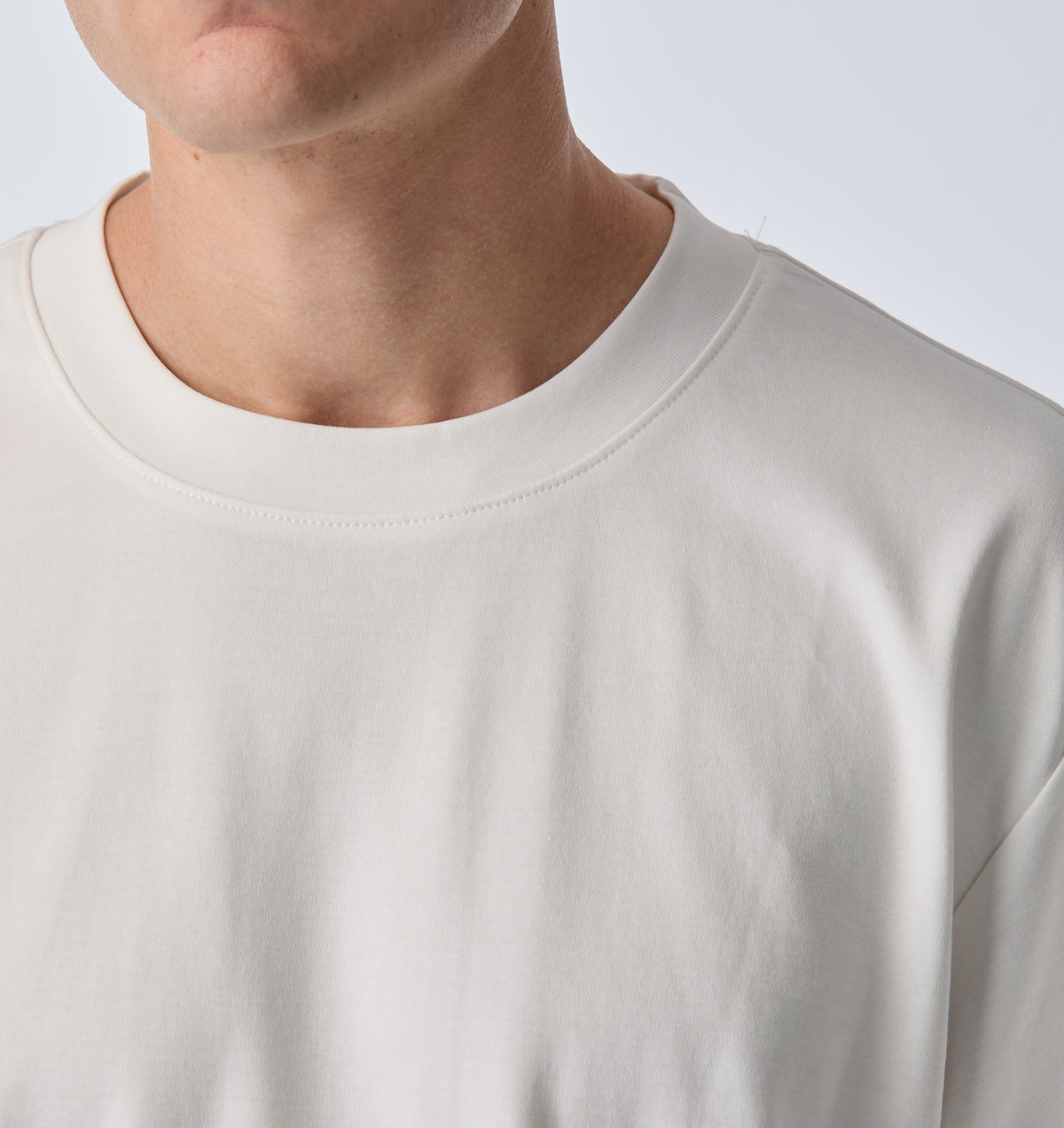 Interlock Crop Box Tee - White