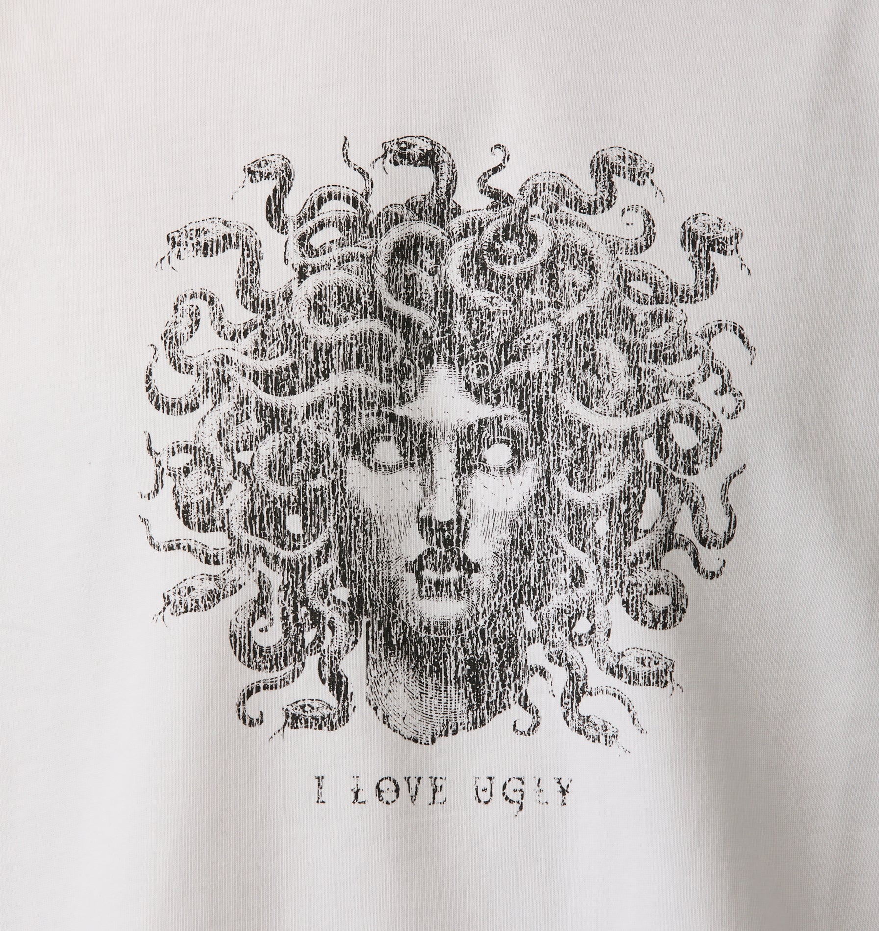 Medusa Crop Box Tee - White