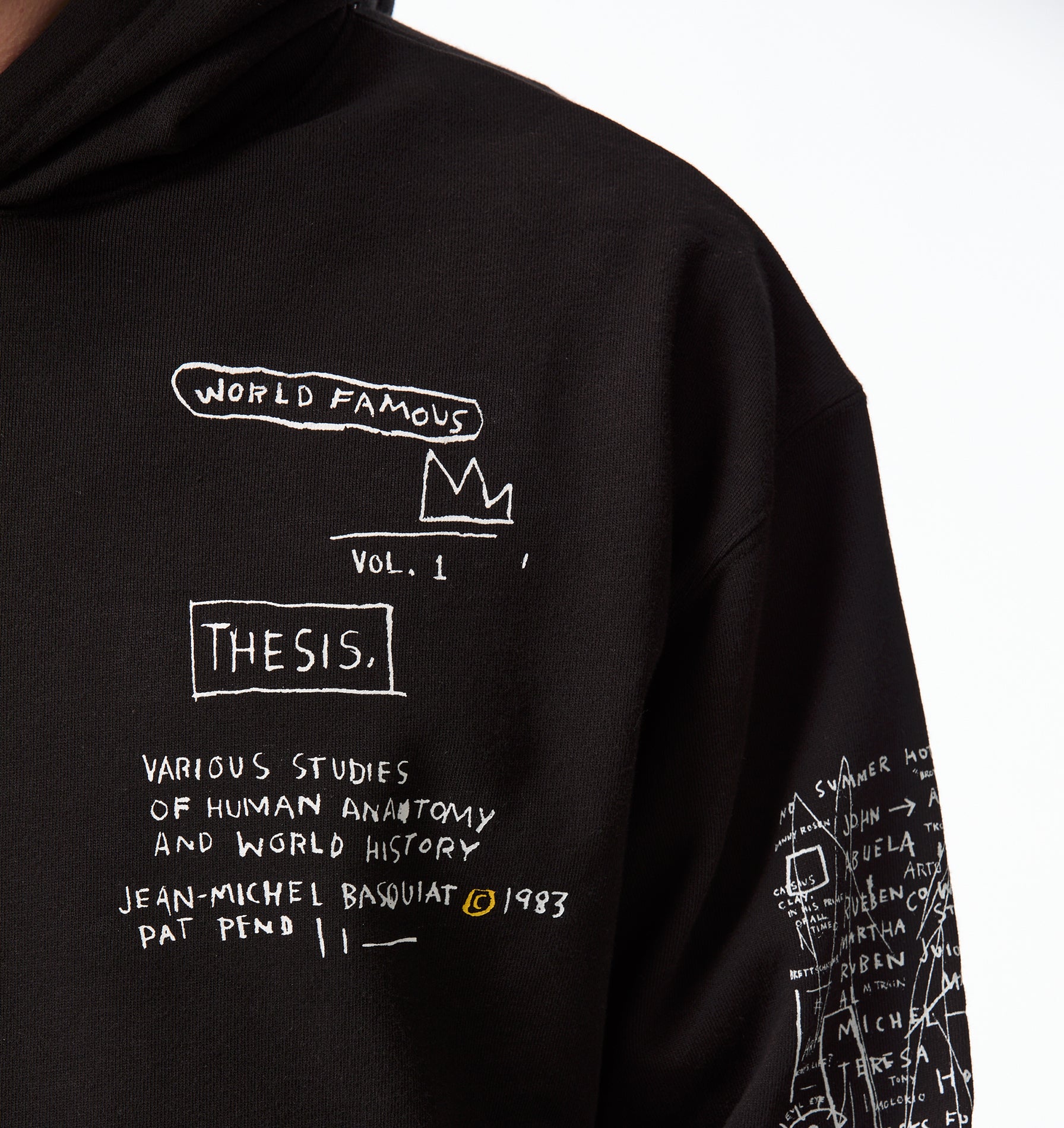 Basquiat Scribble Box Hood 2.0 - Black