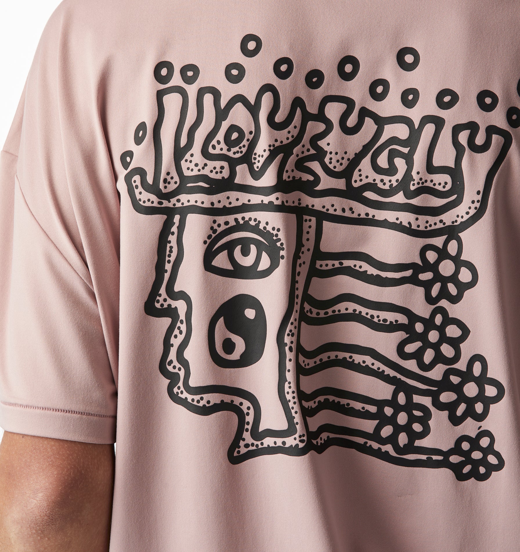 Rebelyuth Active Lewi Tee - Dusky Pink